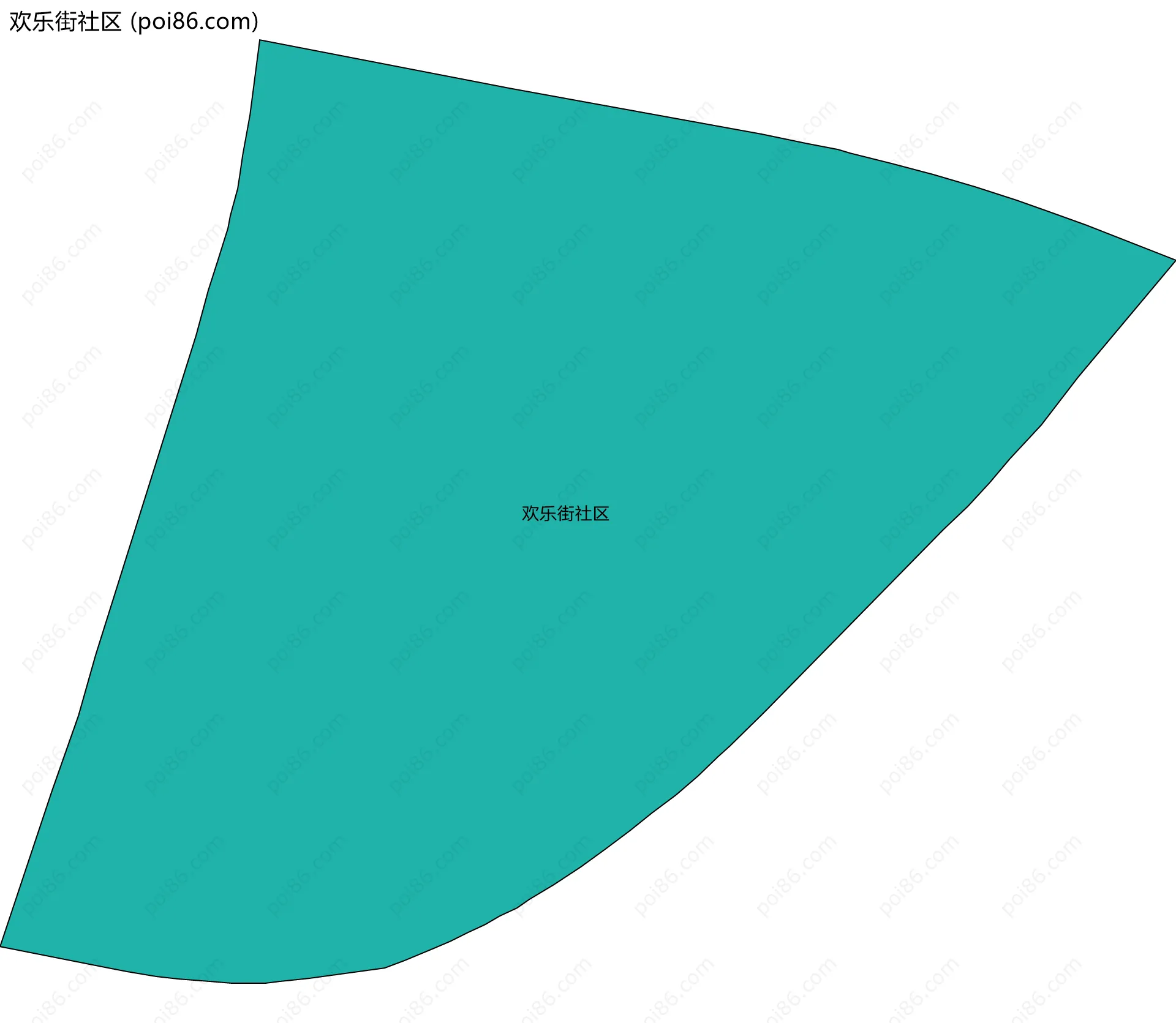 欢乐街社区边界地图