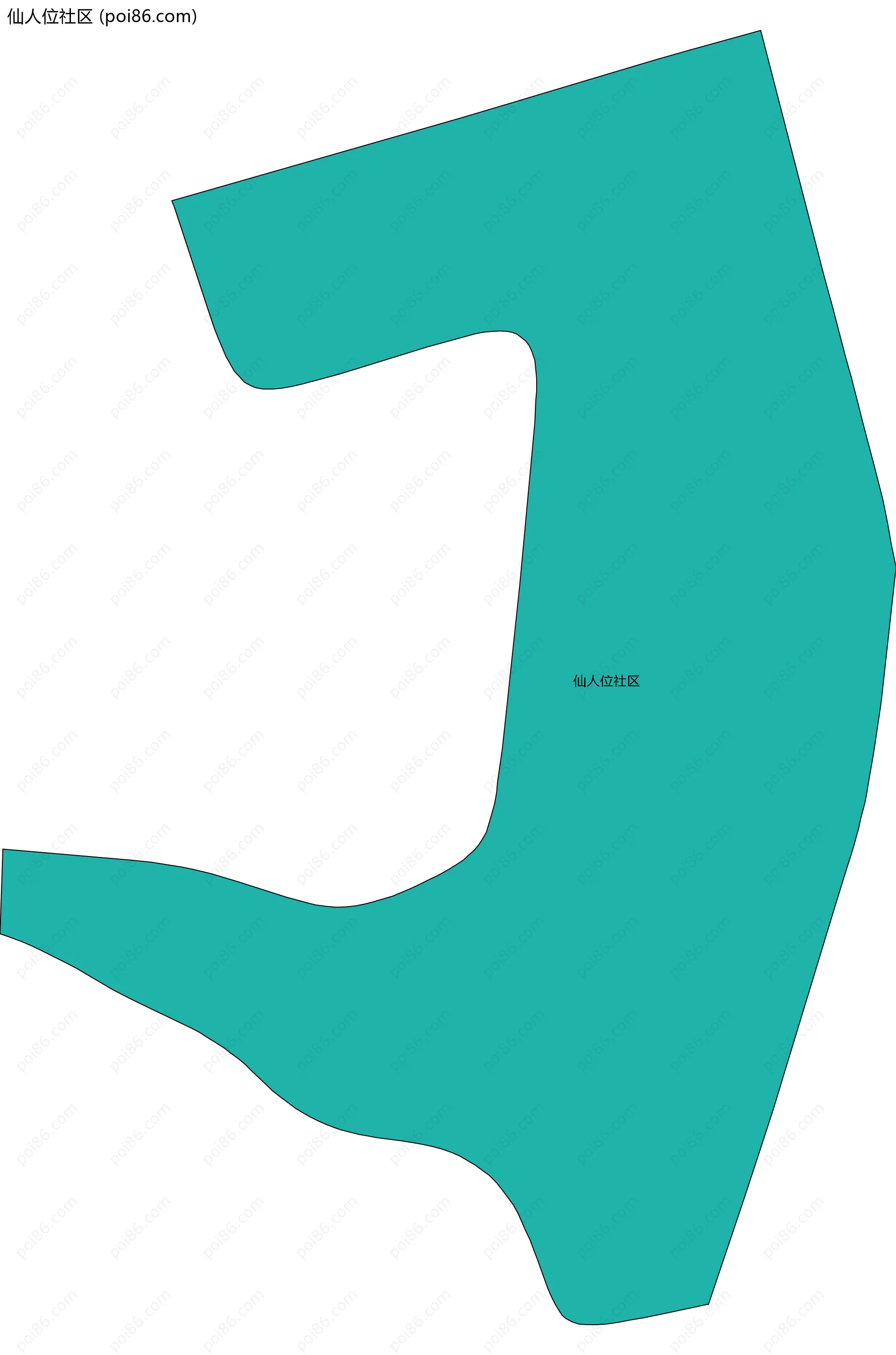 仙人位社区边界地图