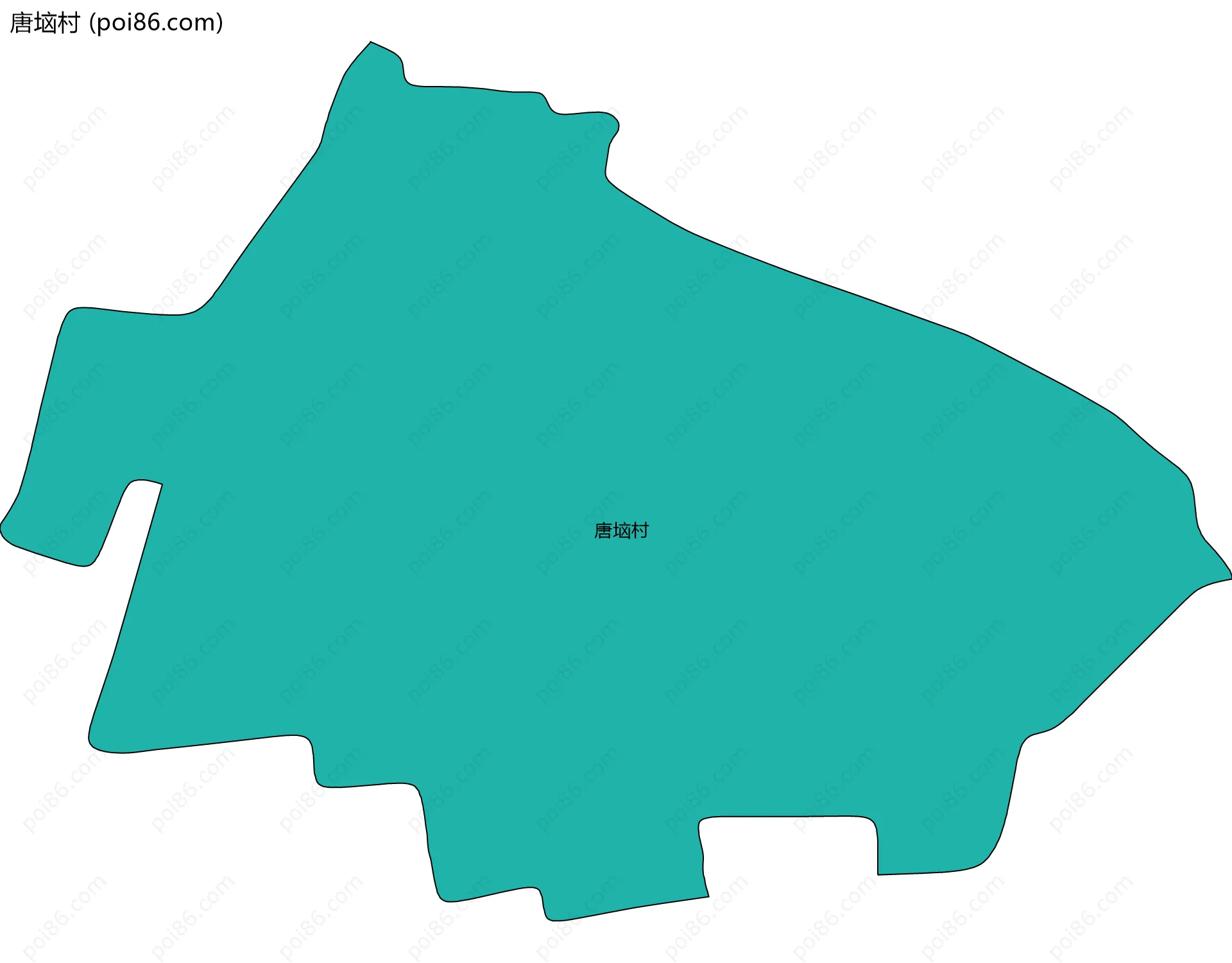 唐垴村边界地图