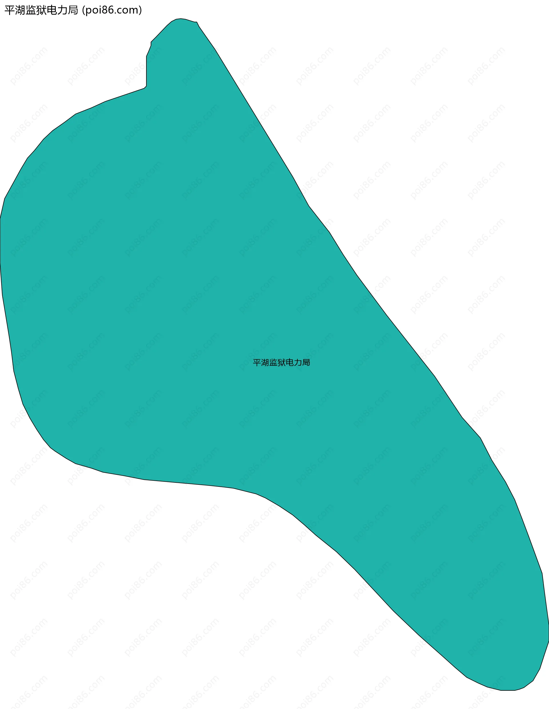 平湖监狱电力局边界地图