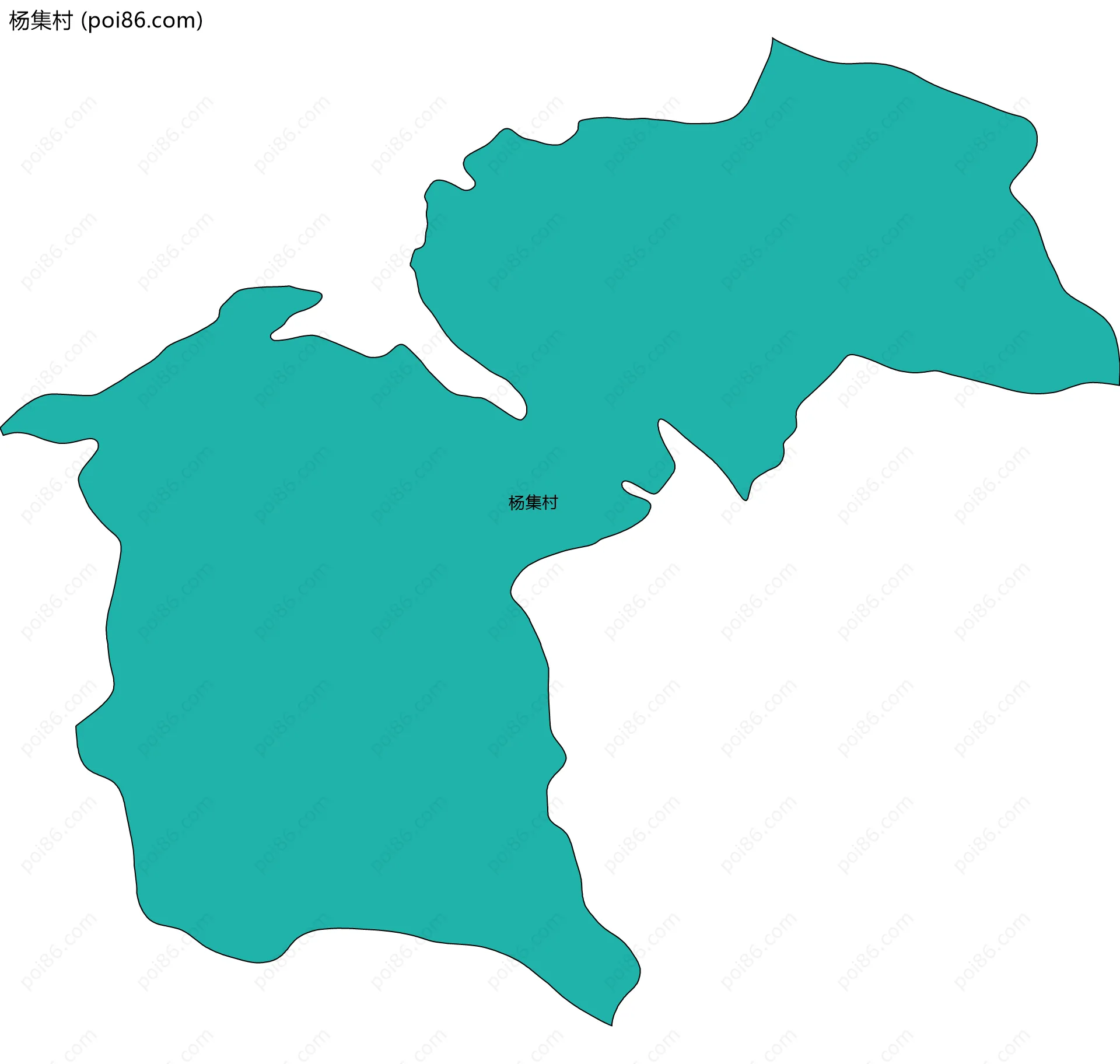 杨集村边界地图