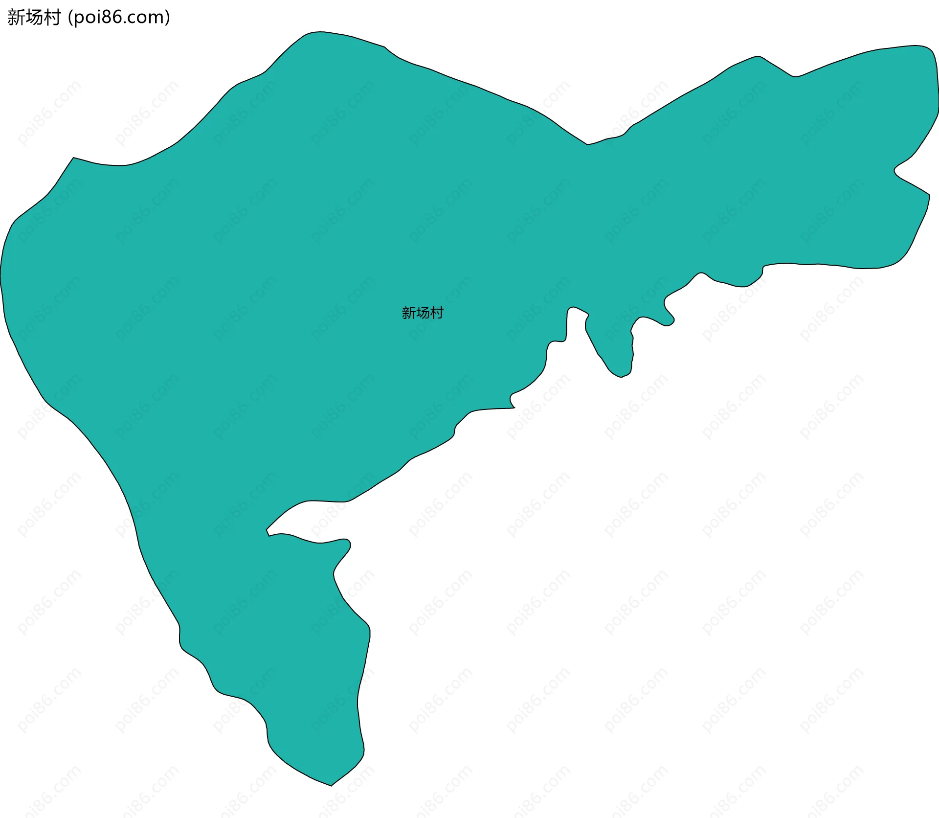 新场村边界地图