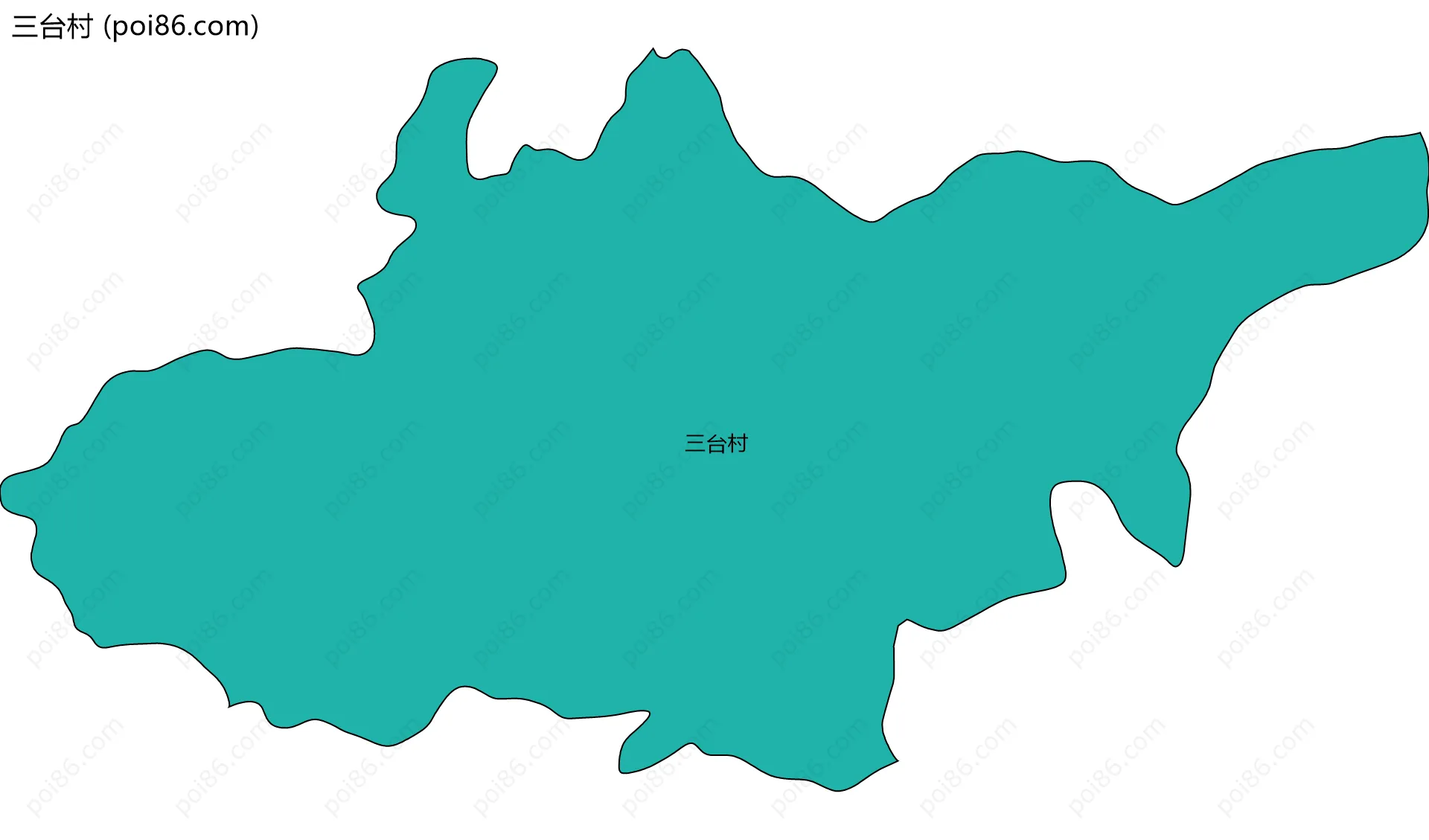 三台村边界地图