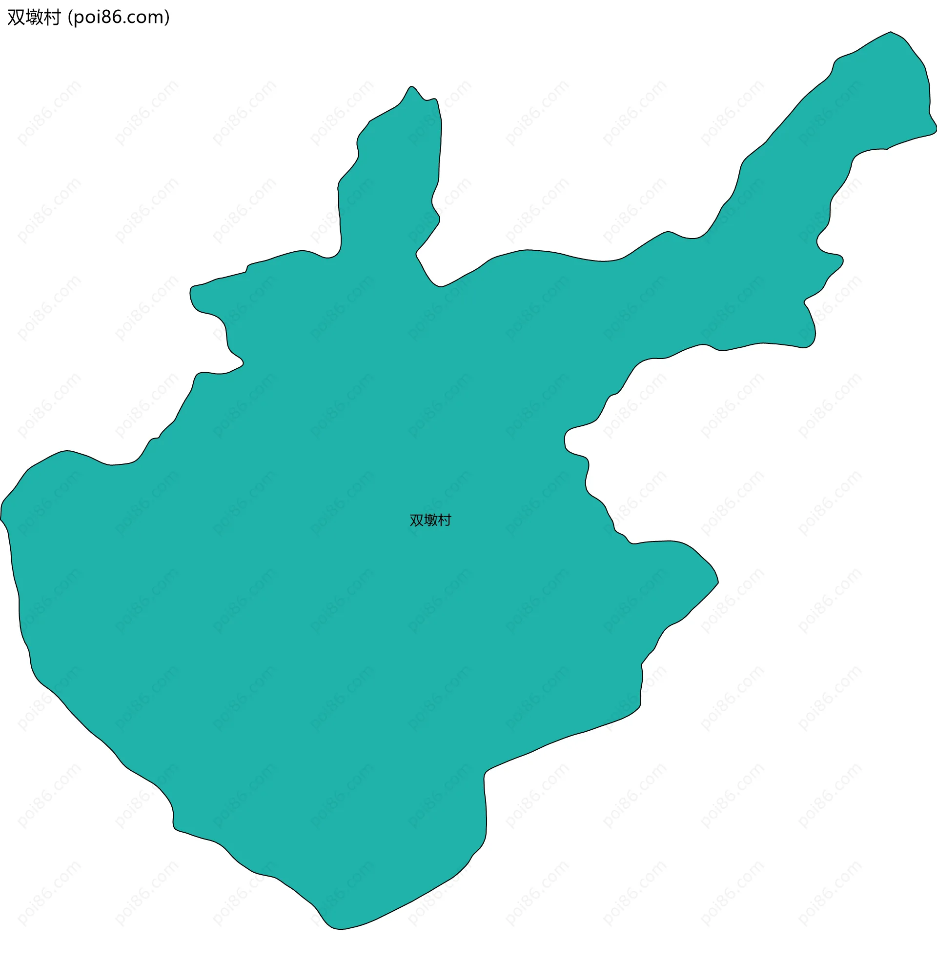 双墩村边界地图
