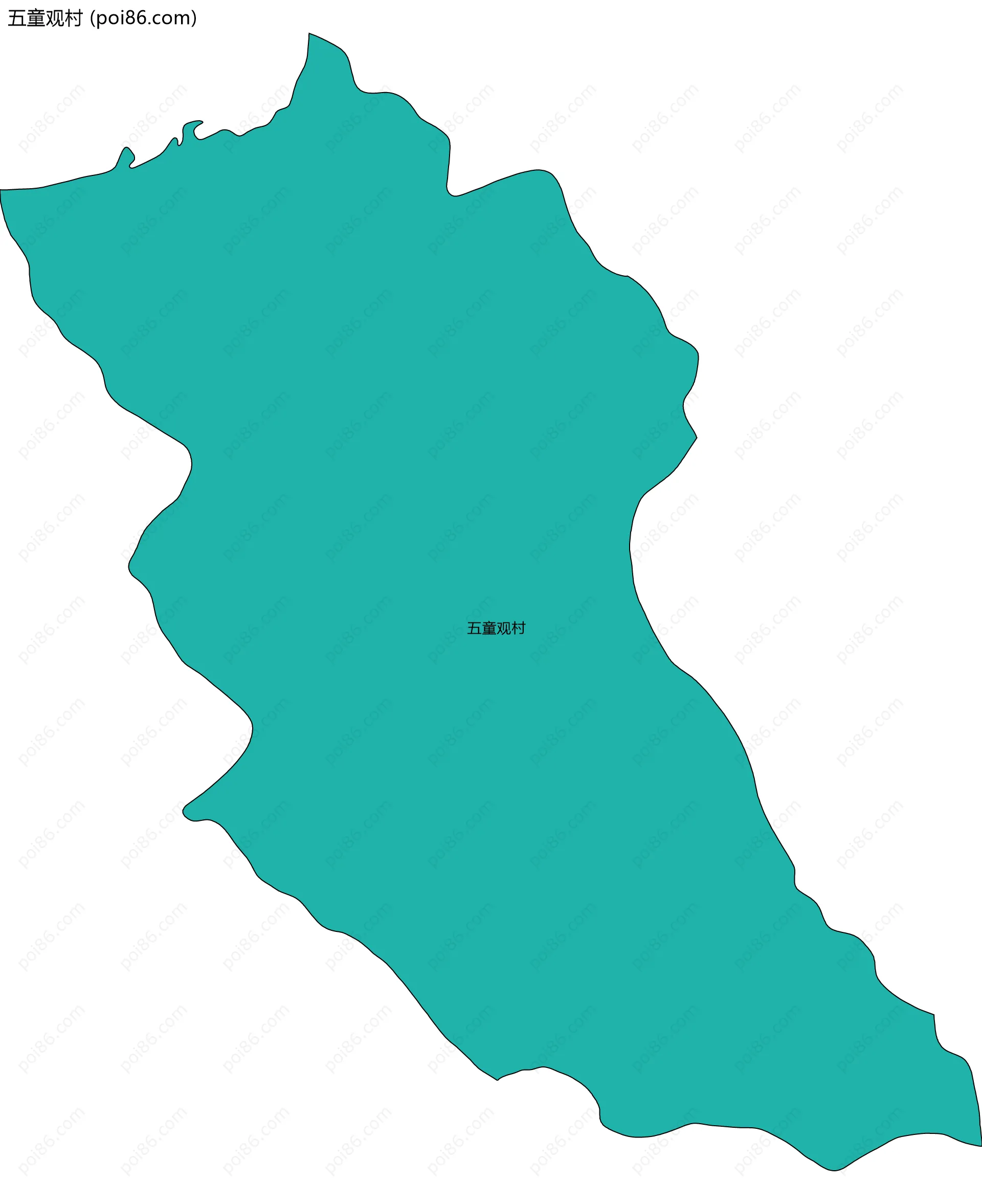 五童观村边界地图