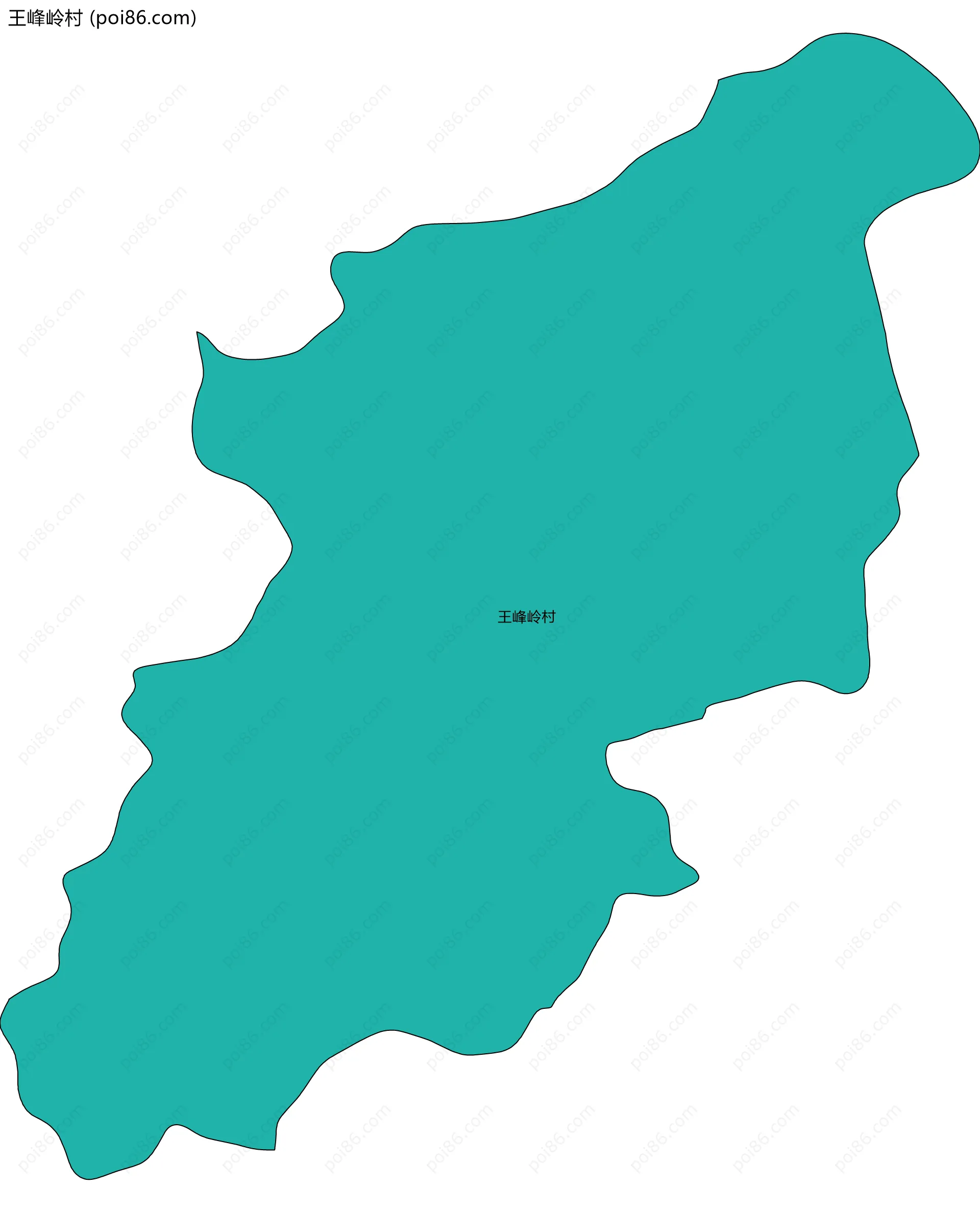 王峰岭村边界地图