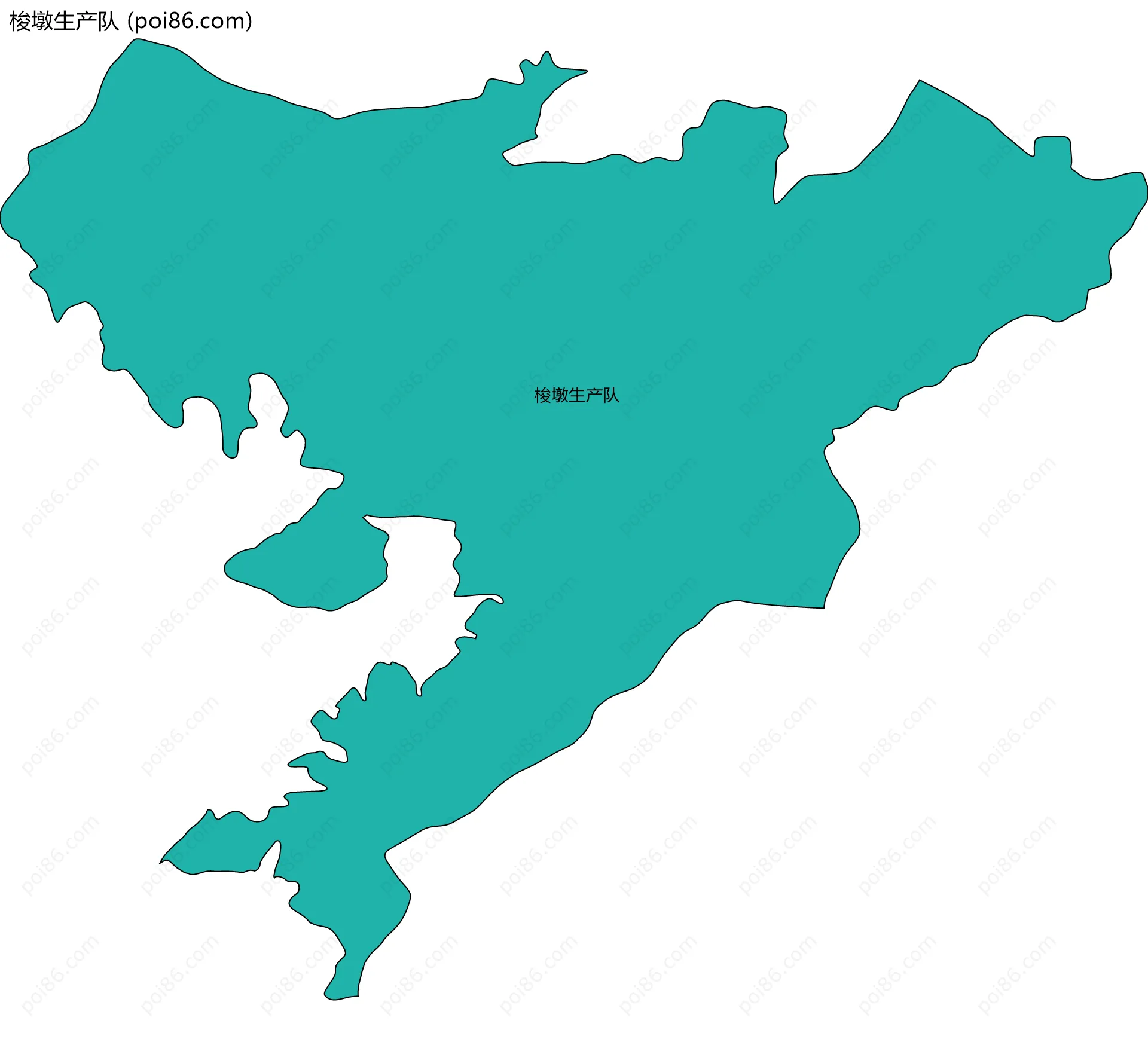 梭墩生产队边界地图