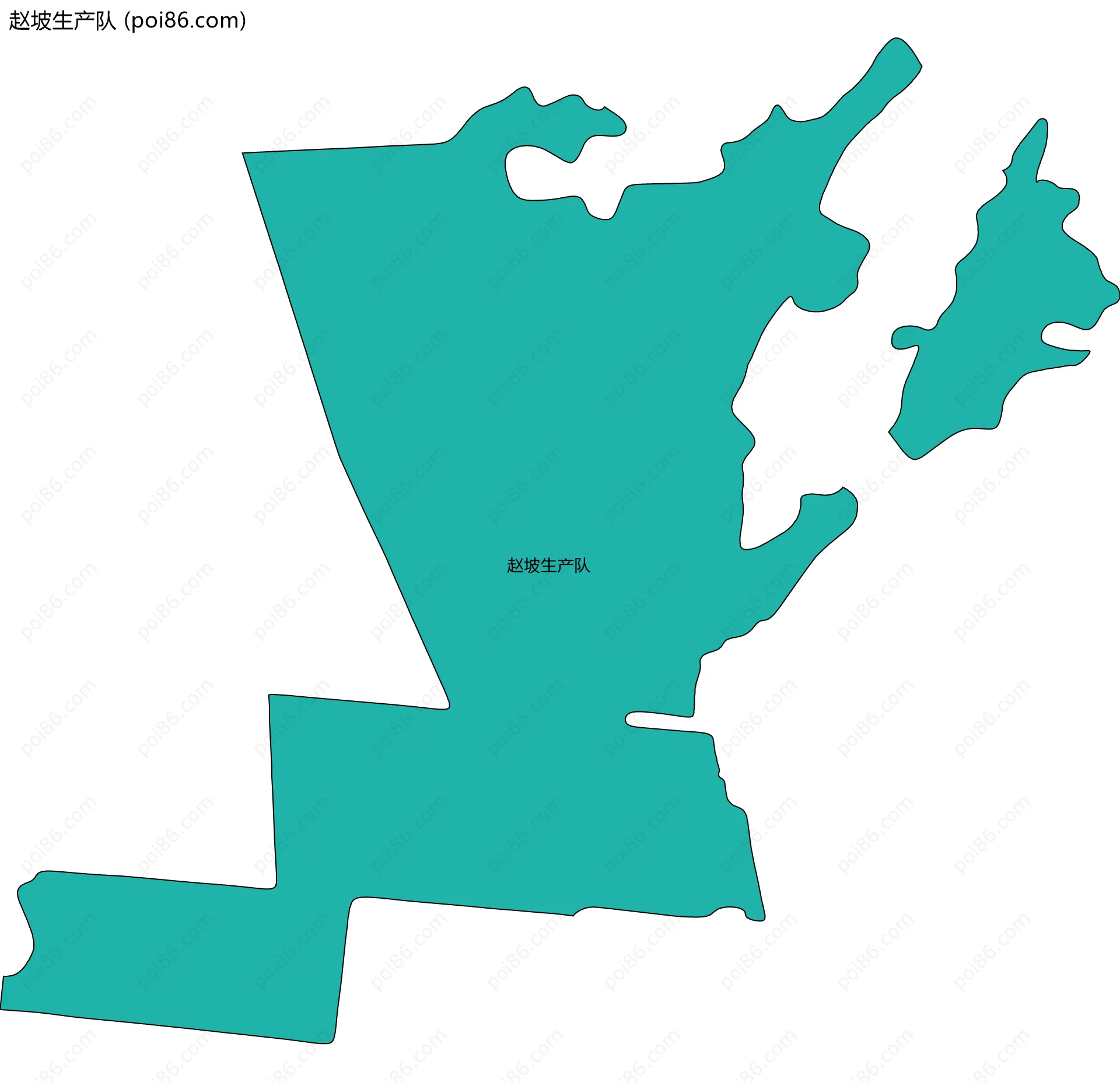 赵坡生产队边界地图