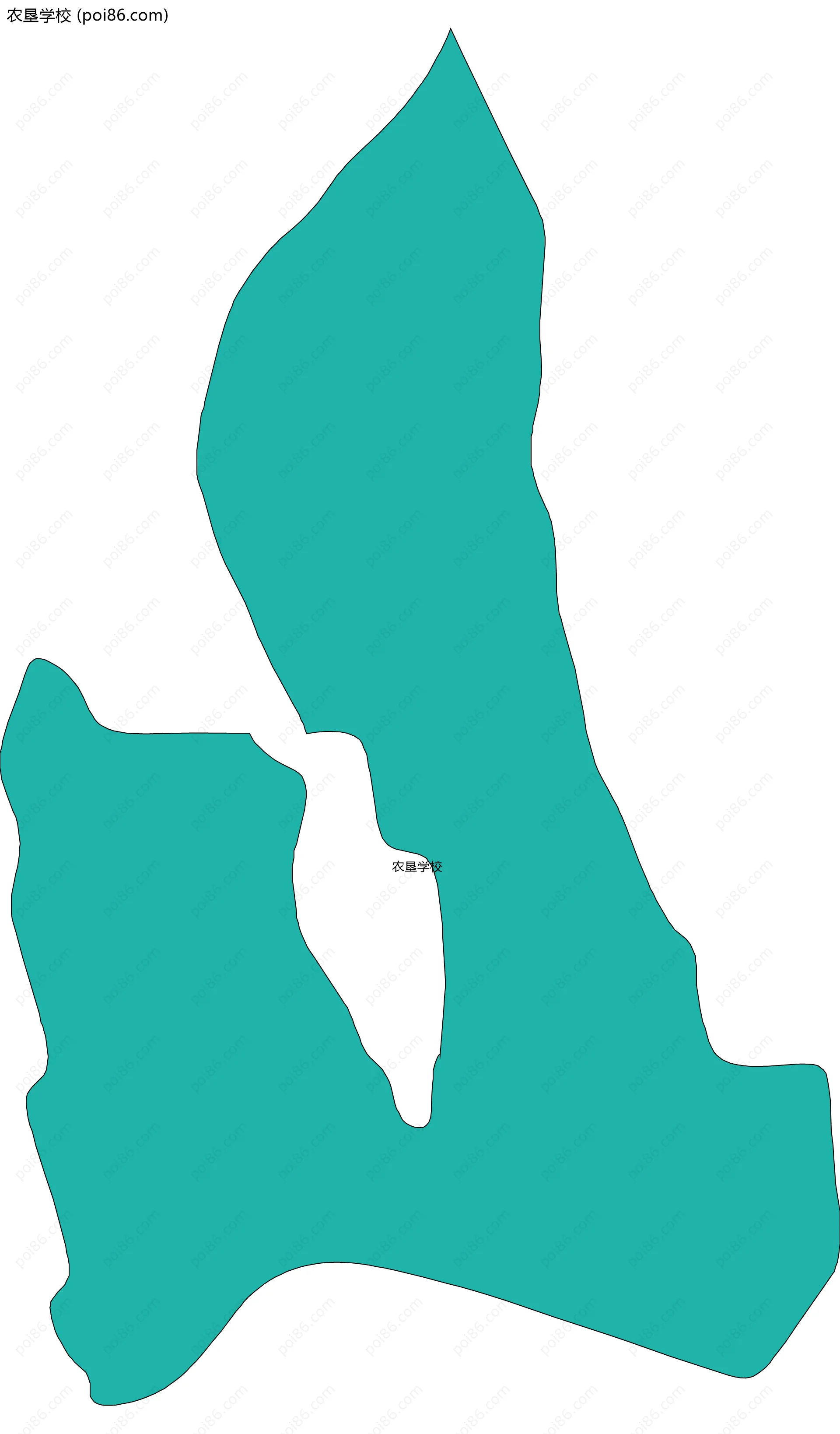 农垦学校边界地图