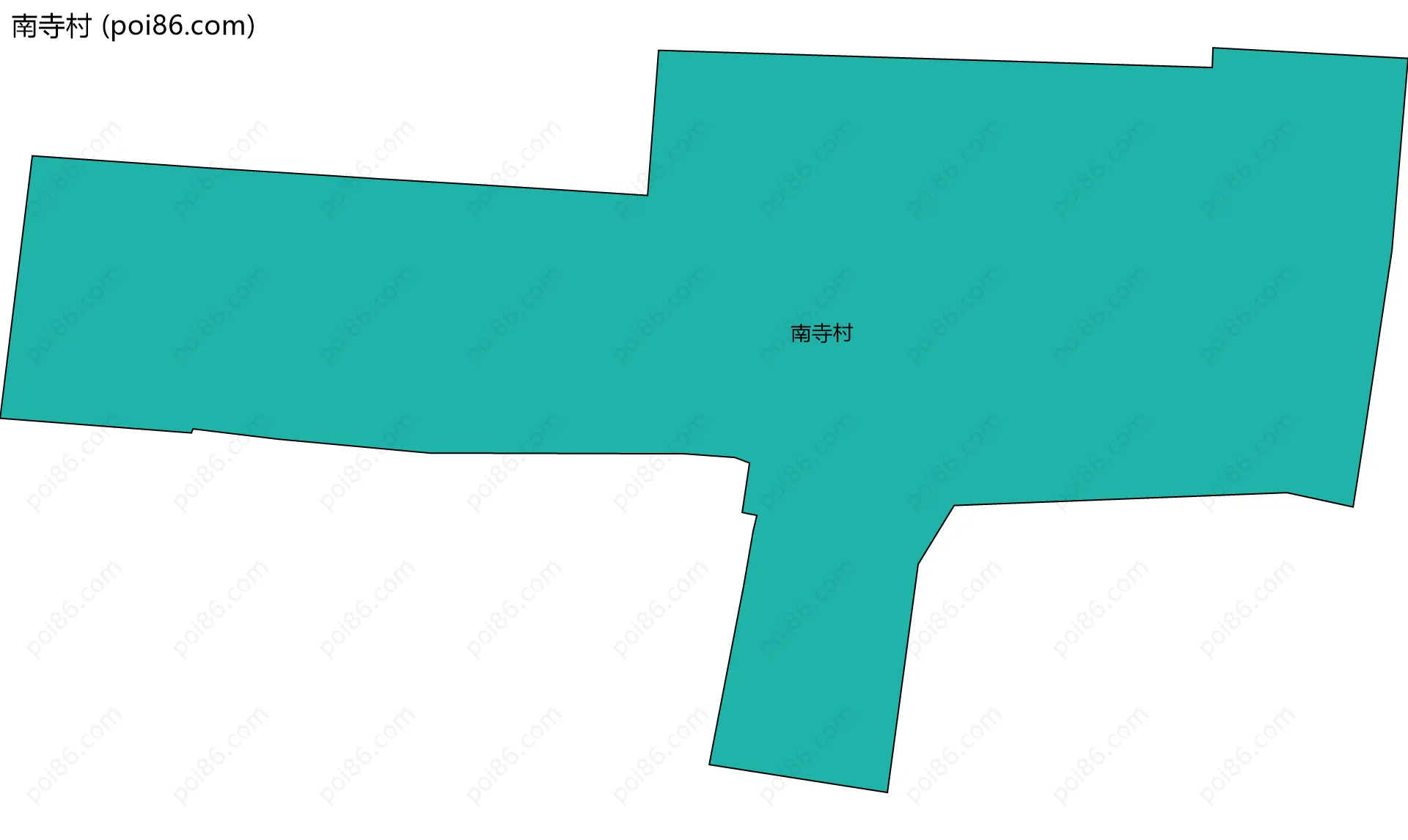 南寺村边界地图