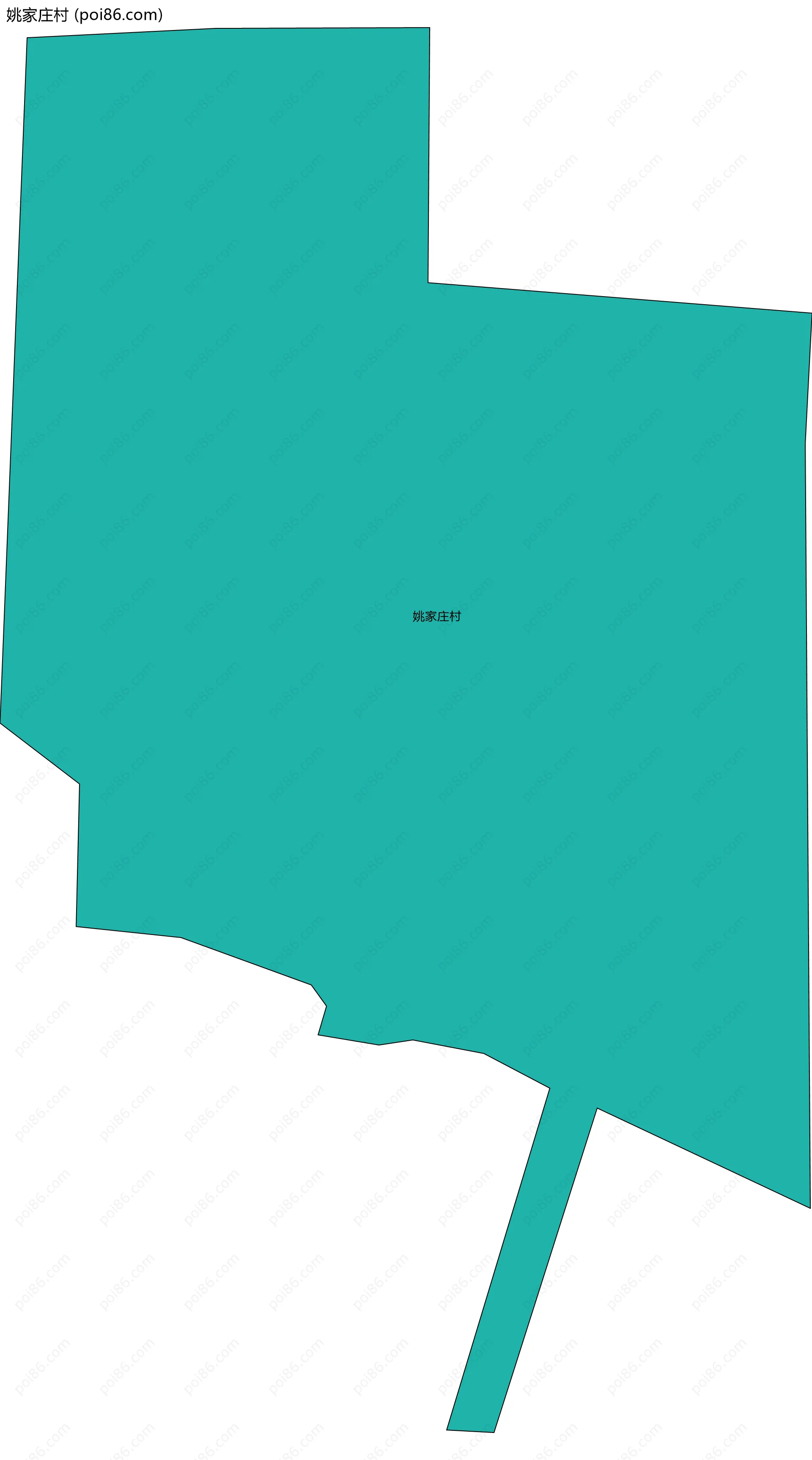 姚家庄村边界地图