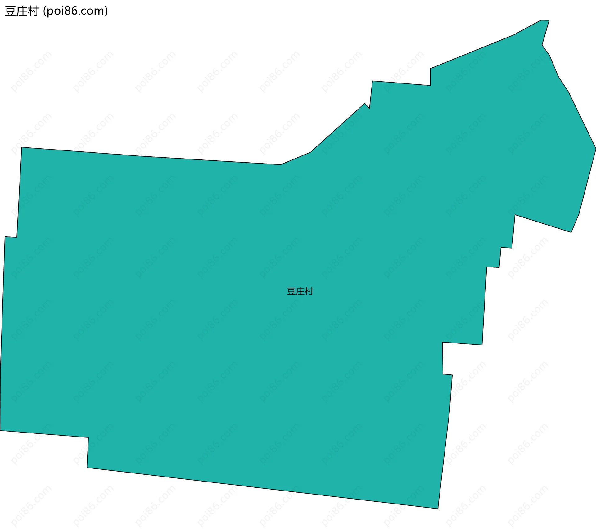 豆庄村边界地图