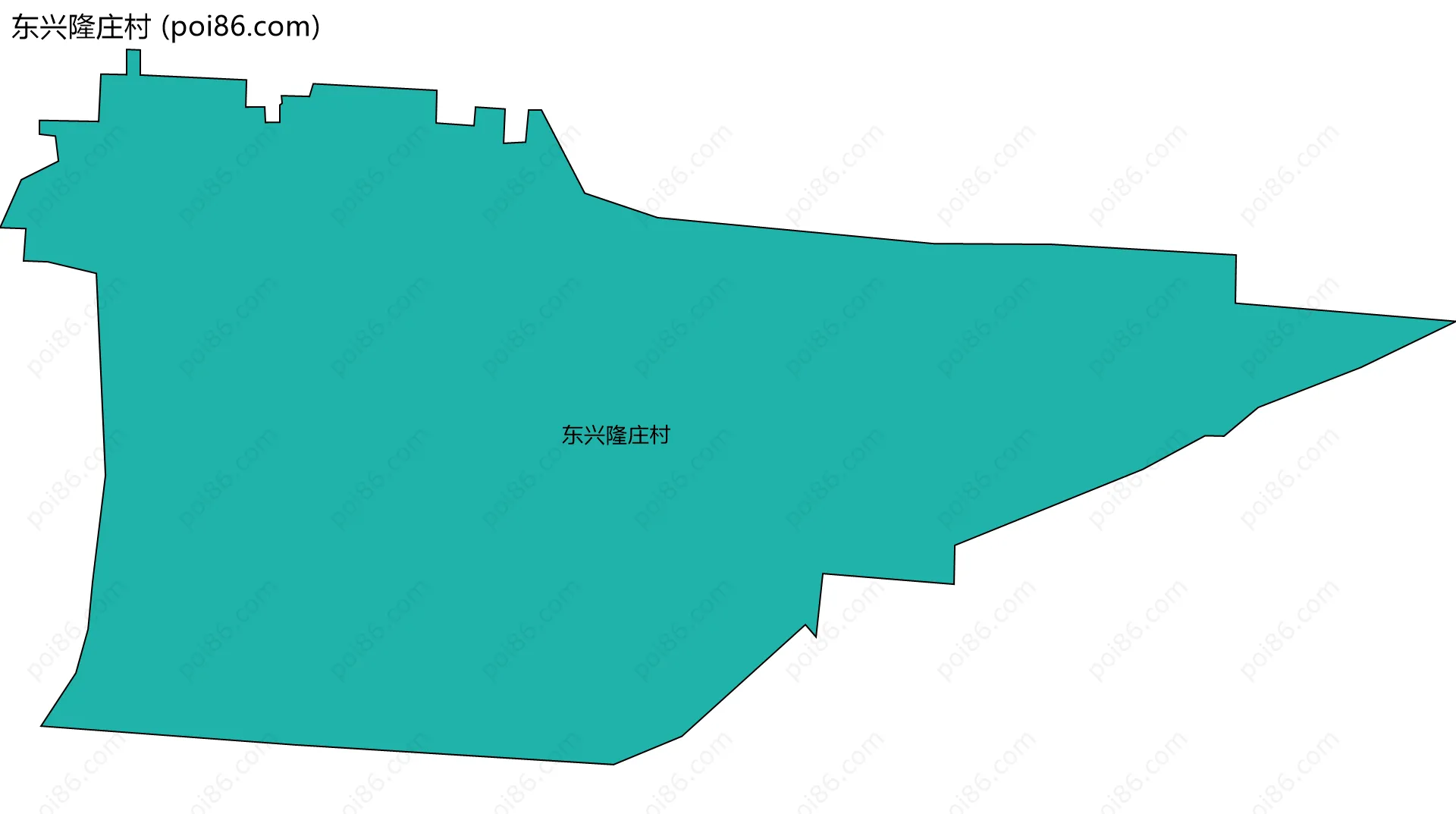 东兴隆庄村边界地图