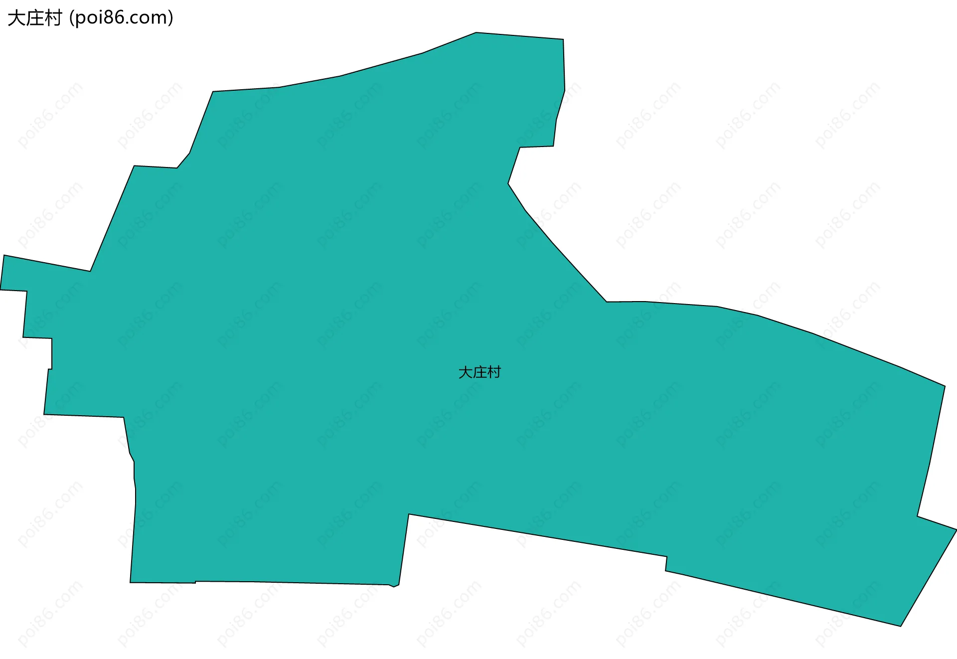 大庄村边界地图