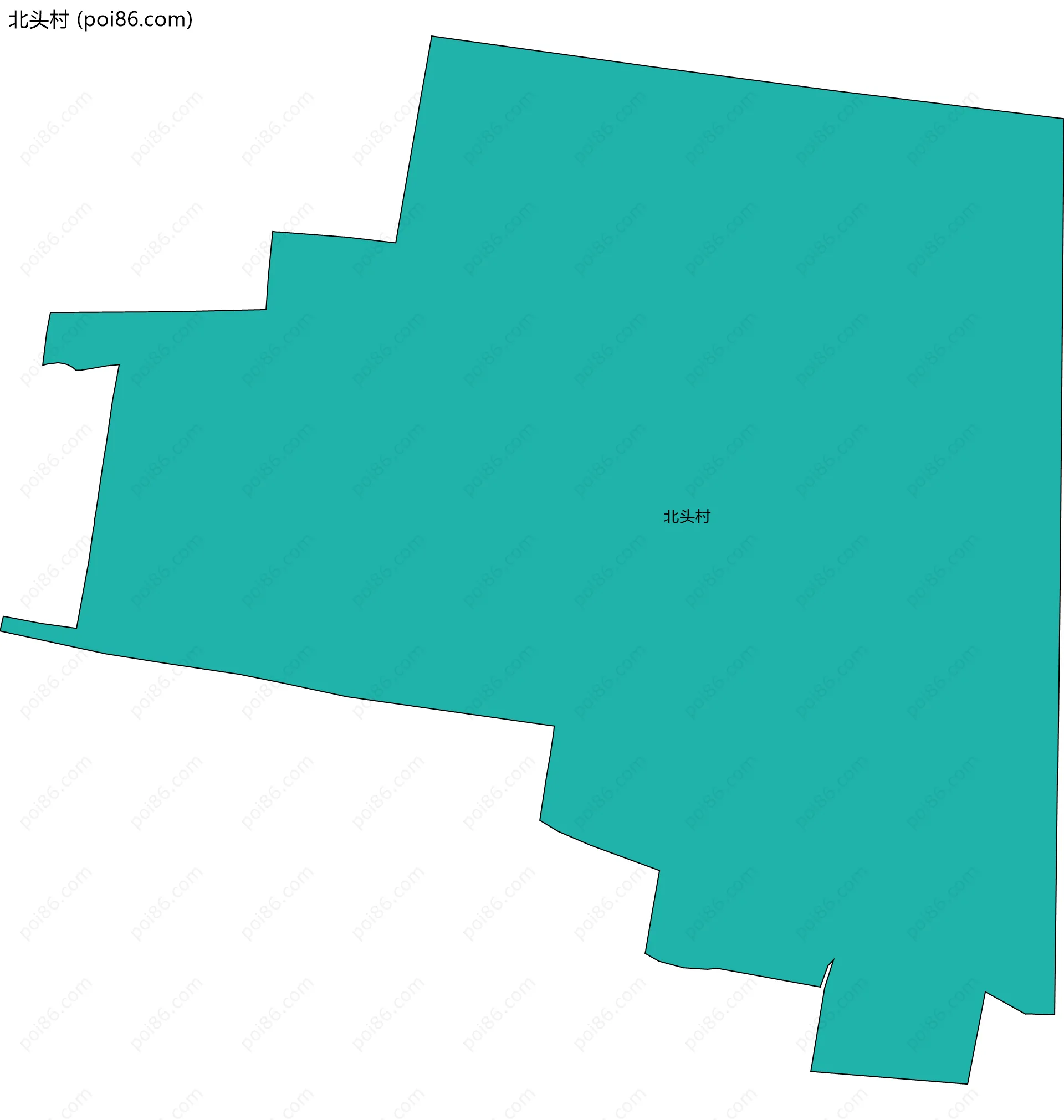 北头村边界地图