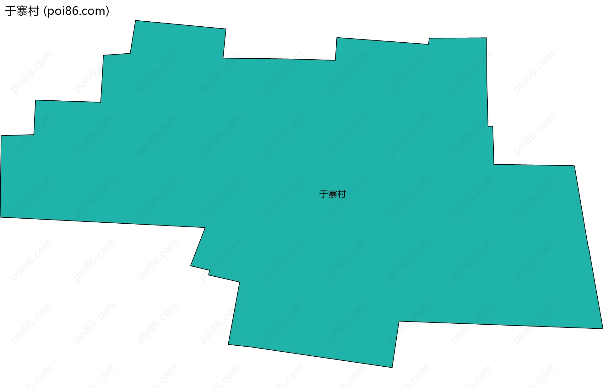 于寨村边界地图