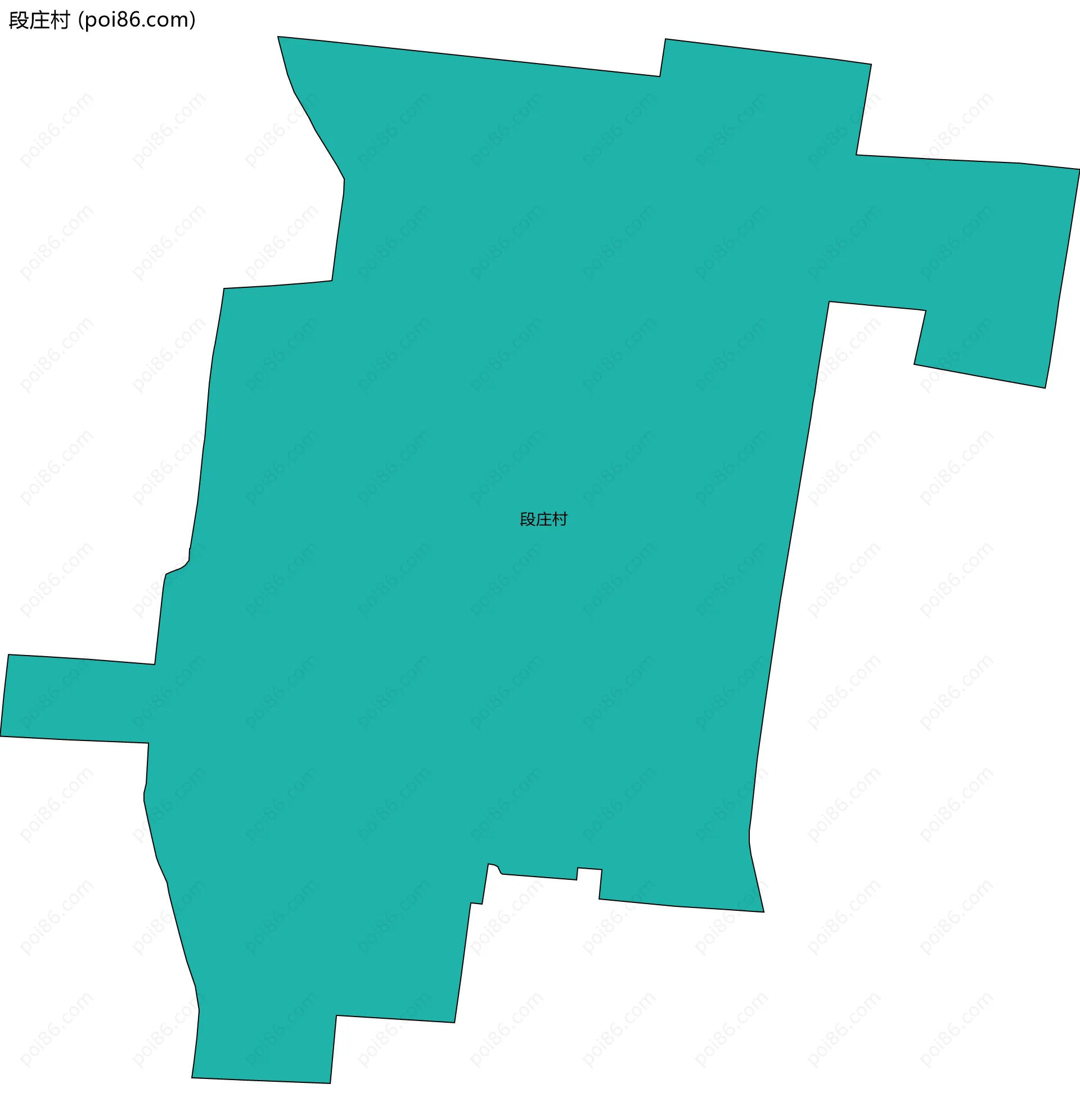 段庄村边界地图