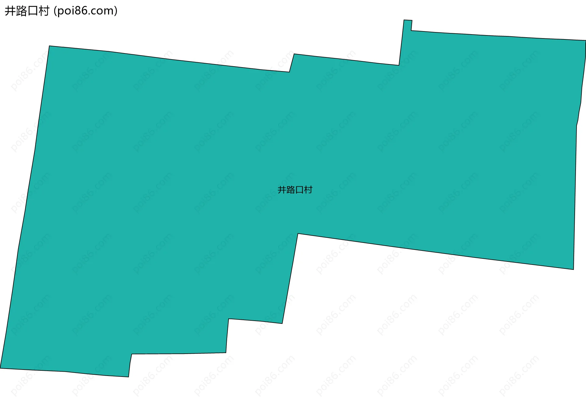 井路口村边界地图