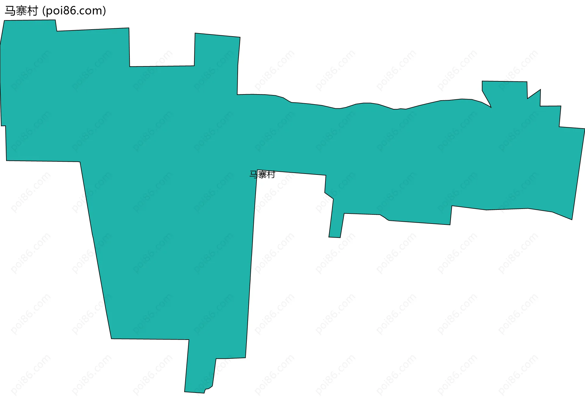 马寨村边界地图