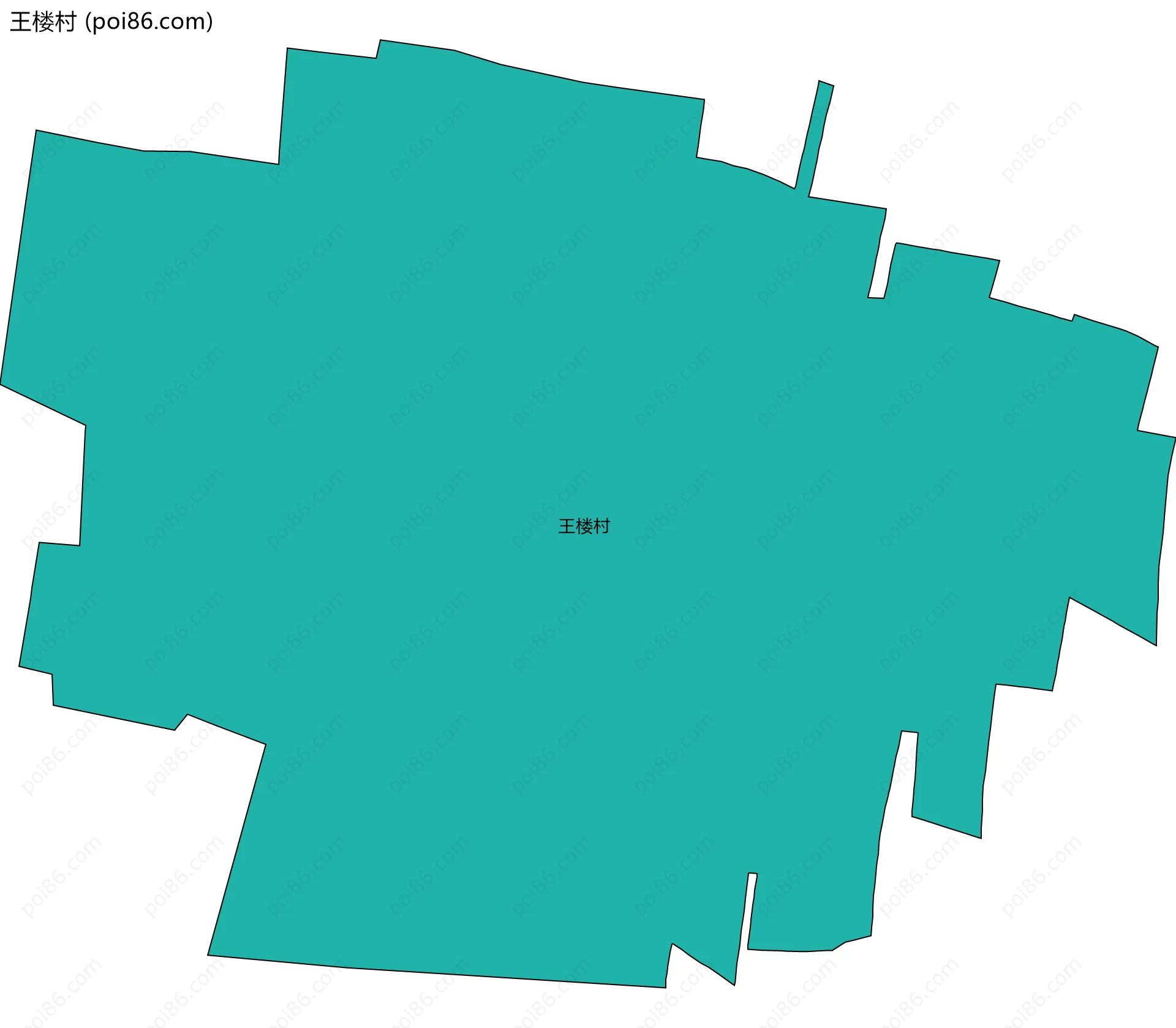 王楼村边界地图