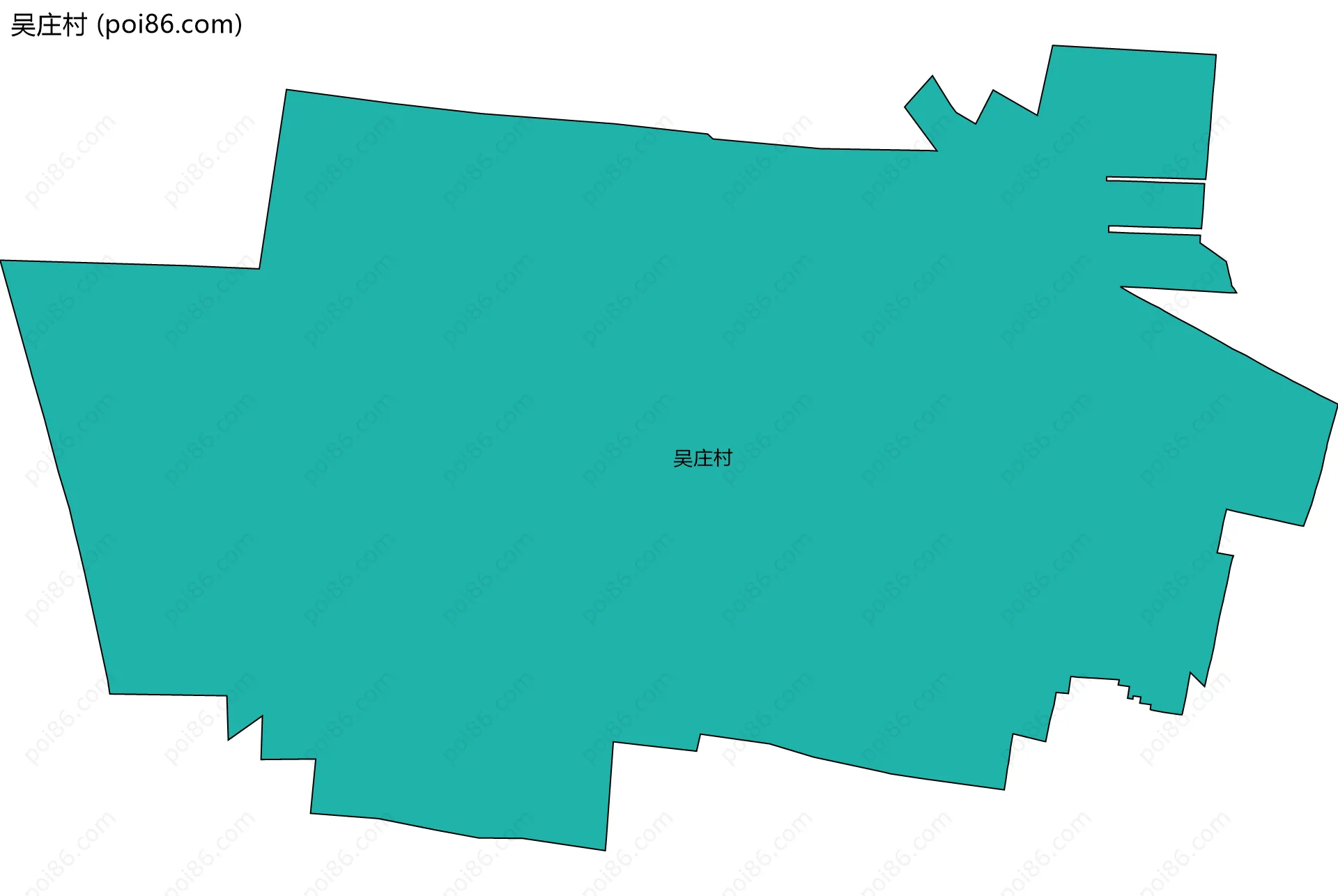 吴庄村边界地图