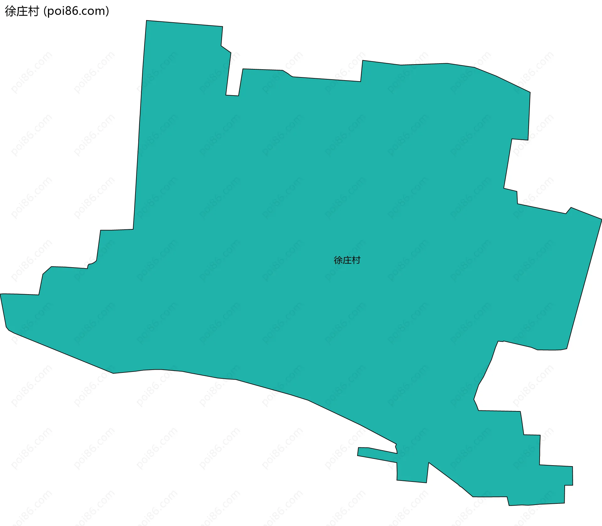 徐庄村边界地图