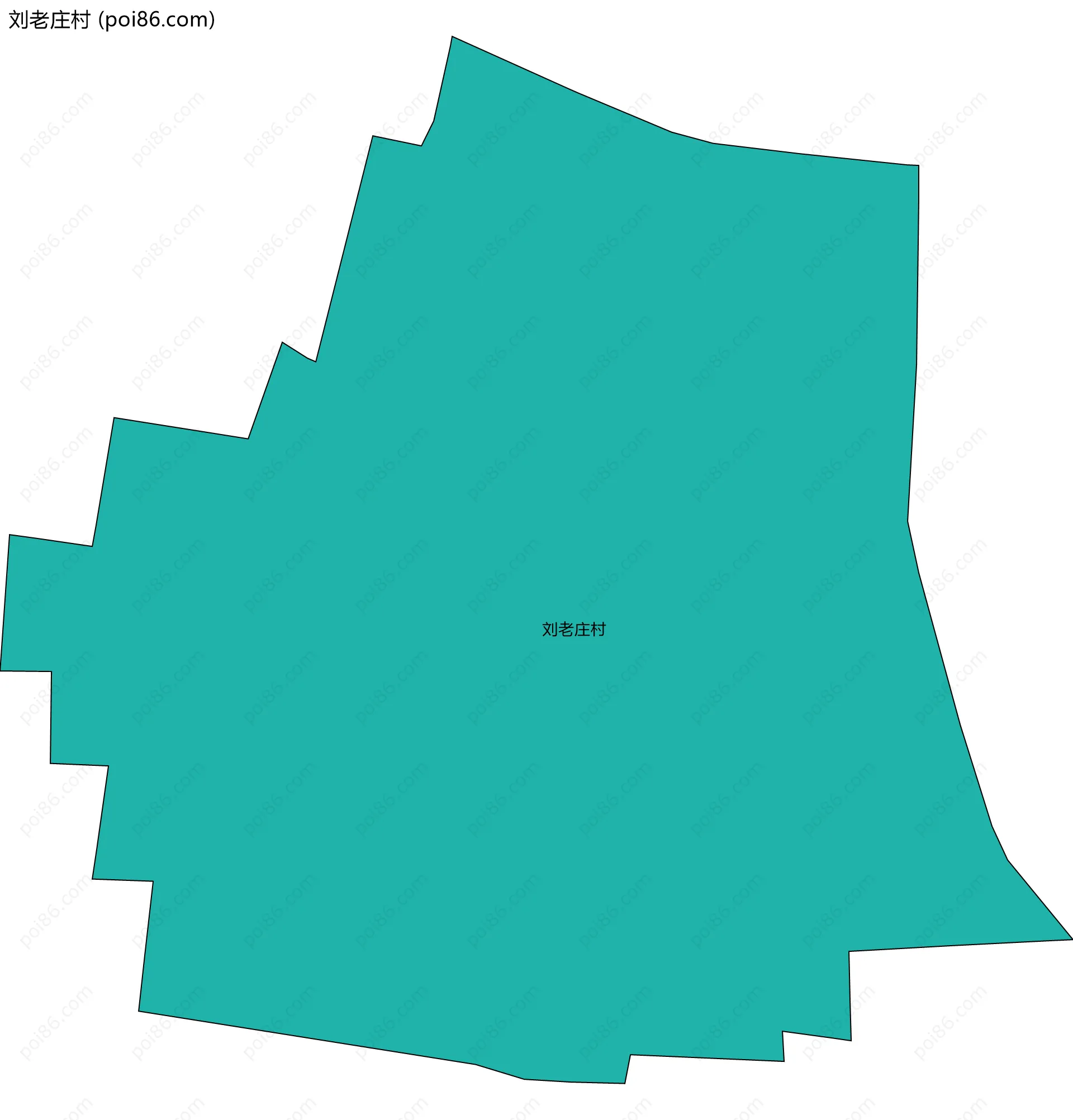 刘老庄村边界地图