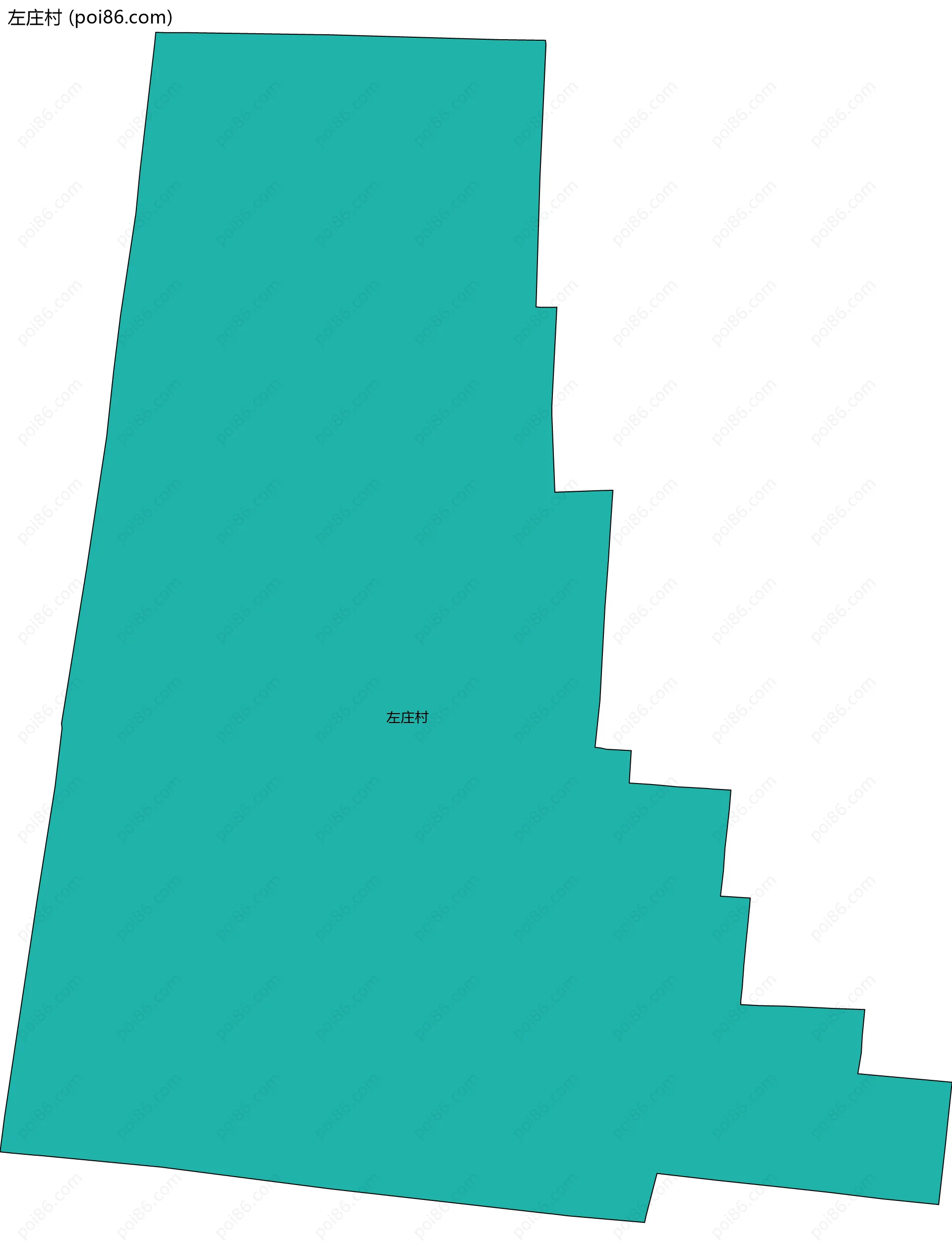 左庄村边界地图