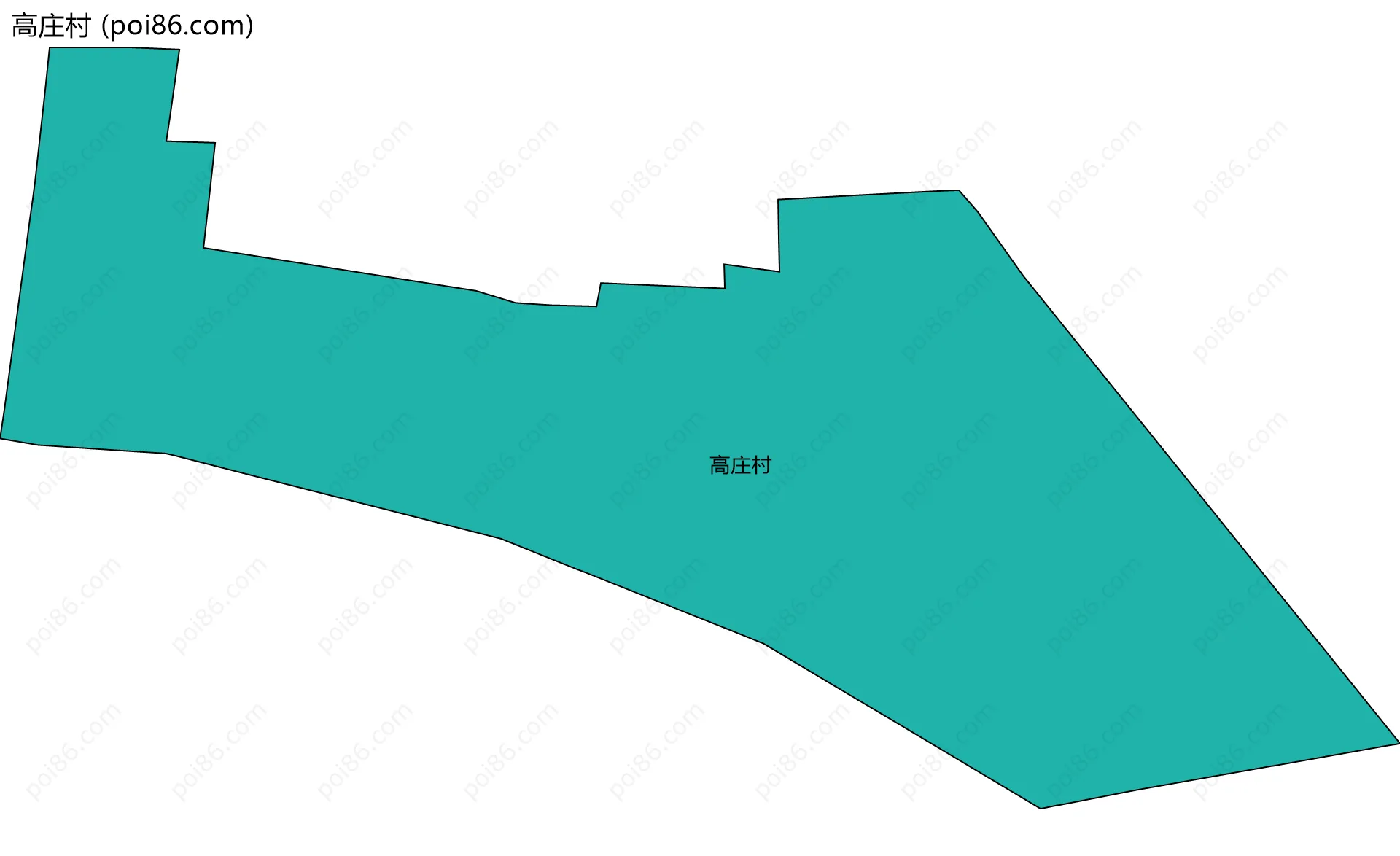 高庄村边界地图