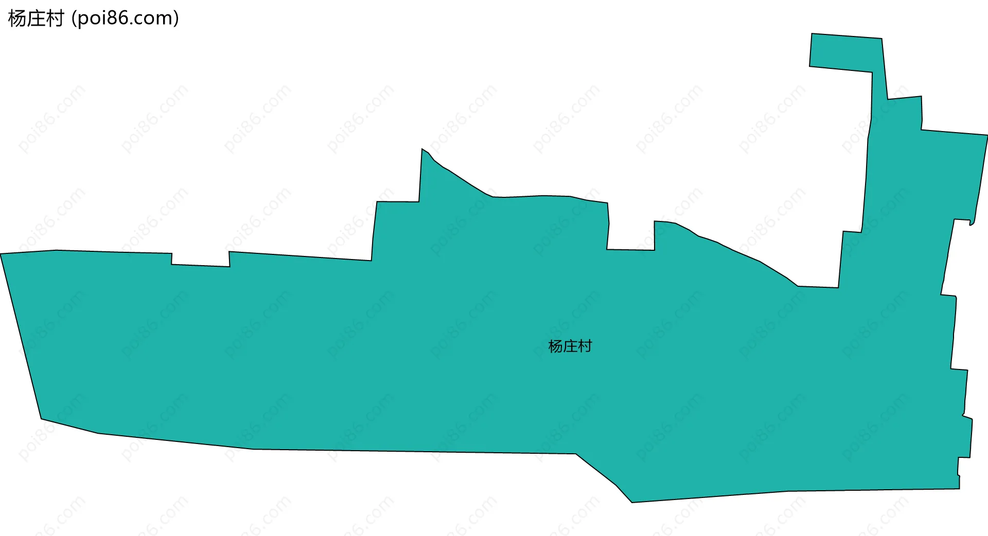 杨庄村边界地图