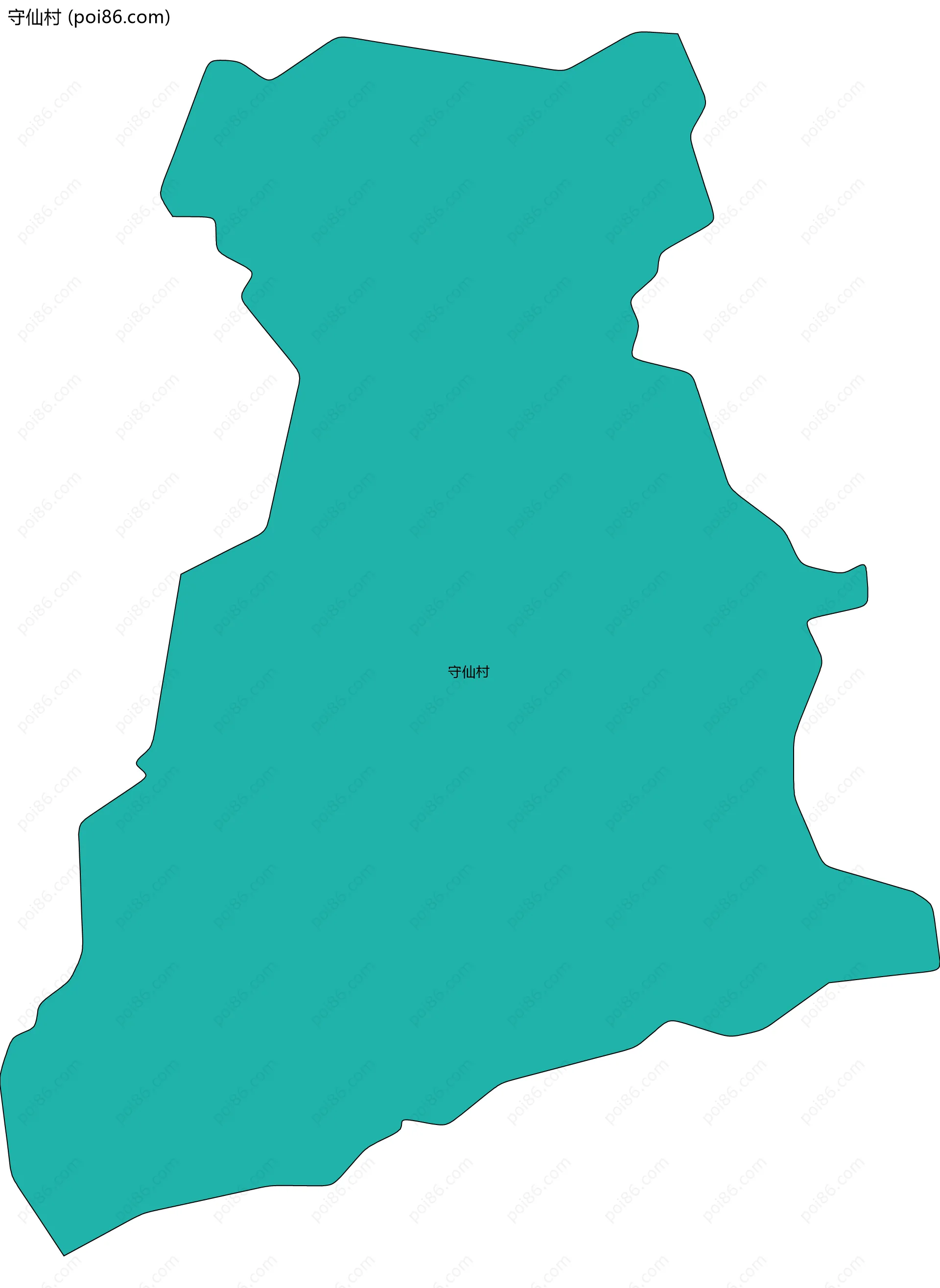 守仙村边界地图