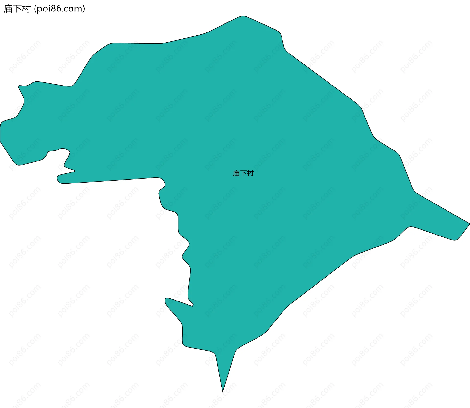 庙下村边界地图