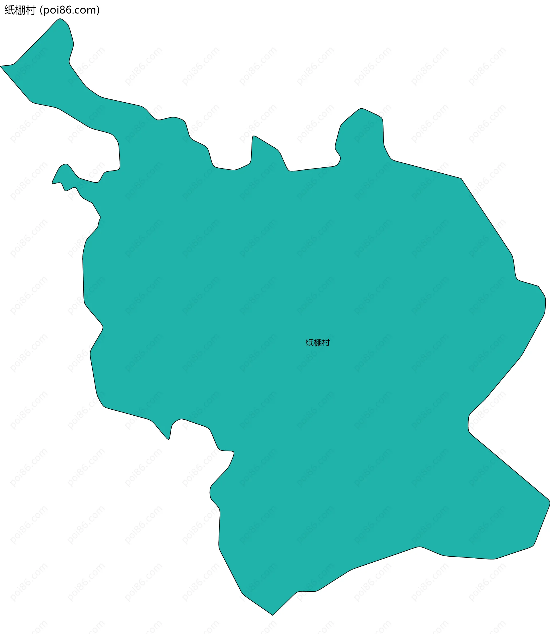 纸棚村边界地图