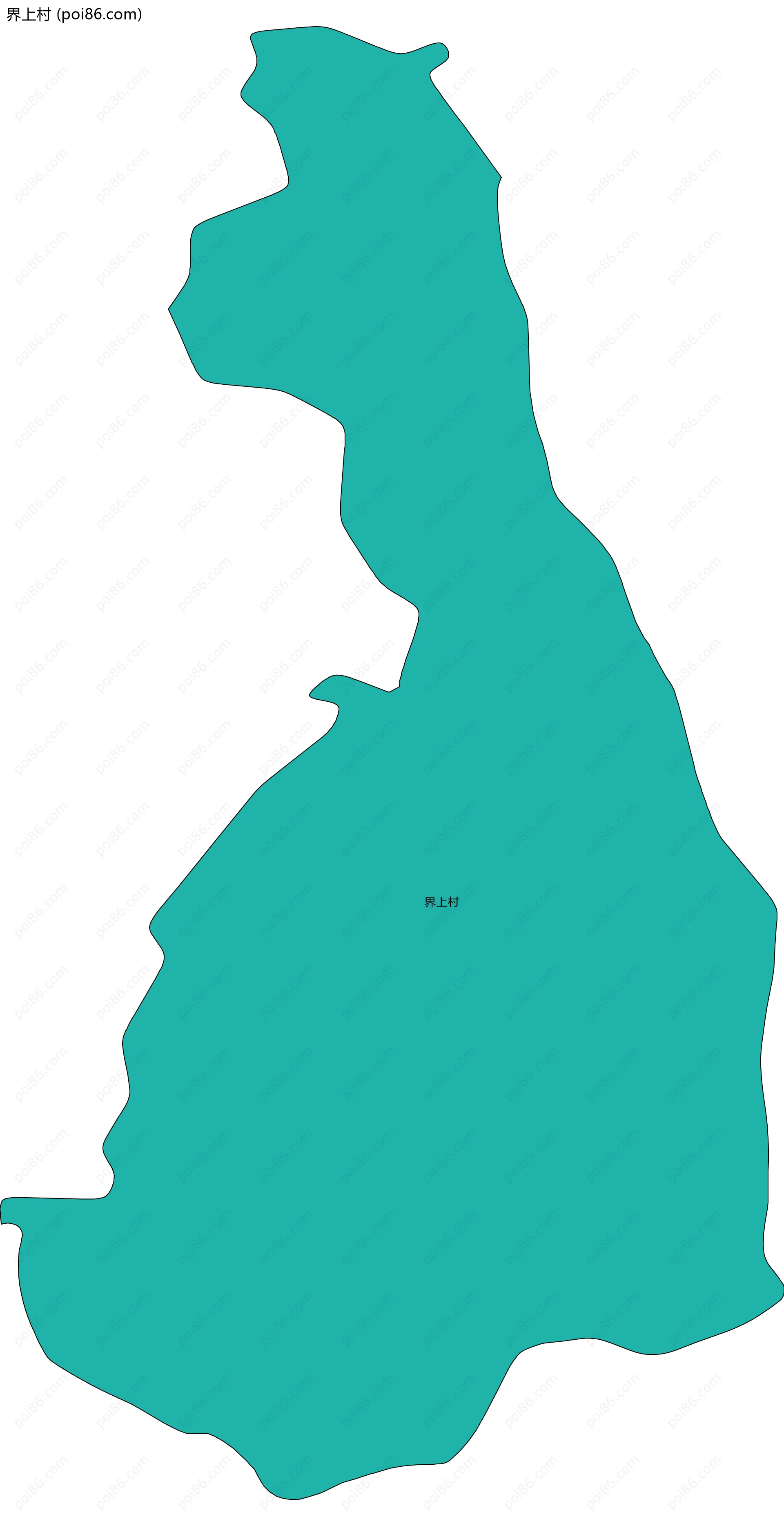 界上村边界地图