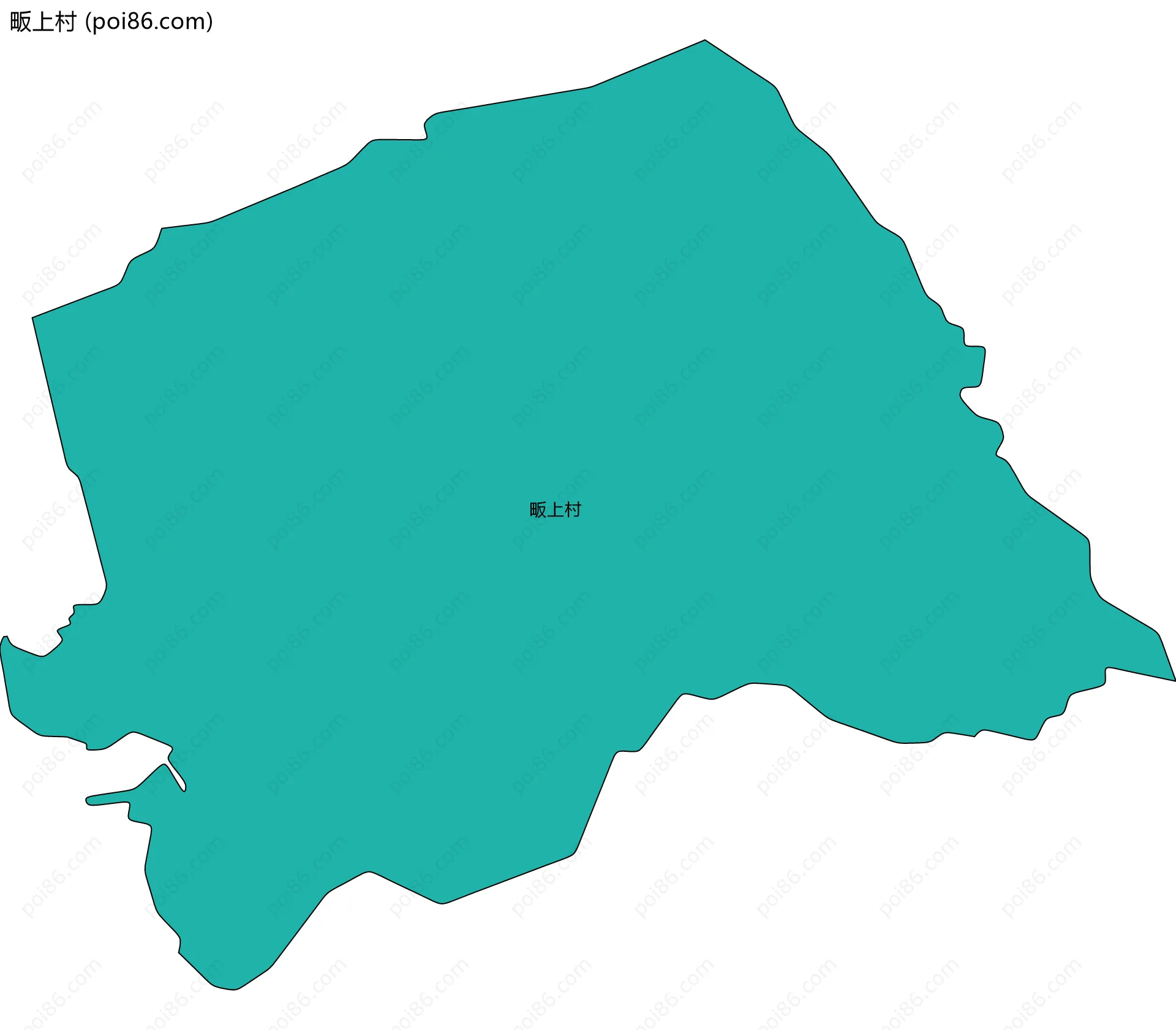 畈上村边界地图