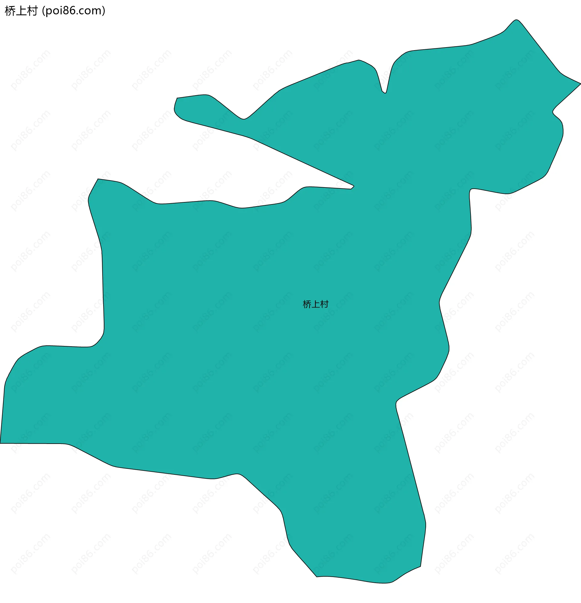 桥上村边界地图