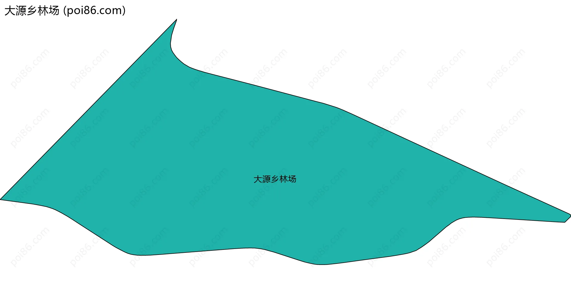 大源乡林场边界地图