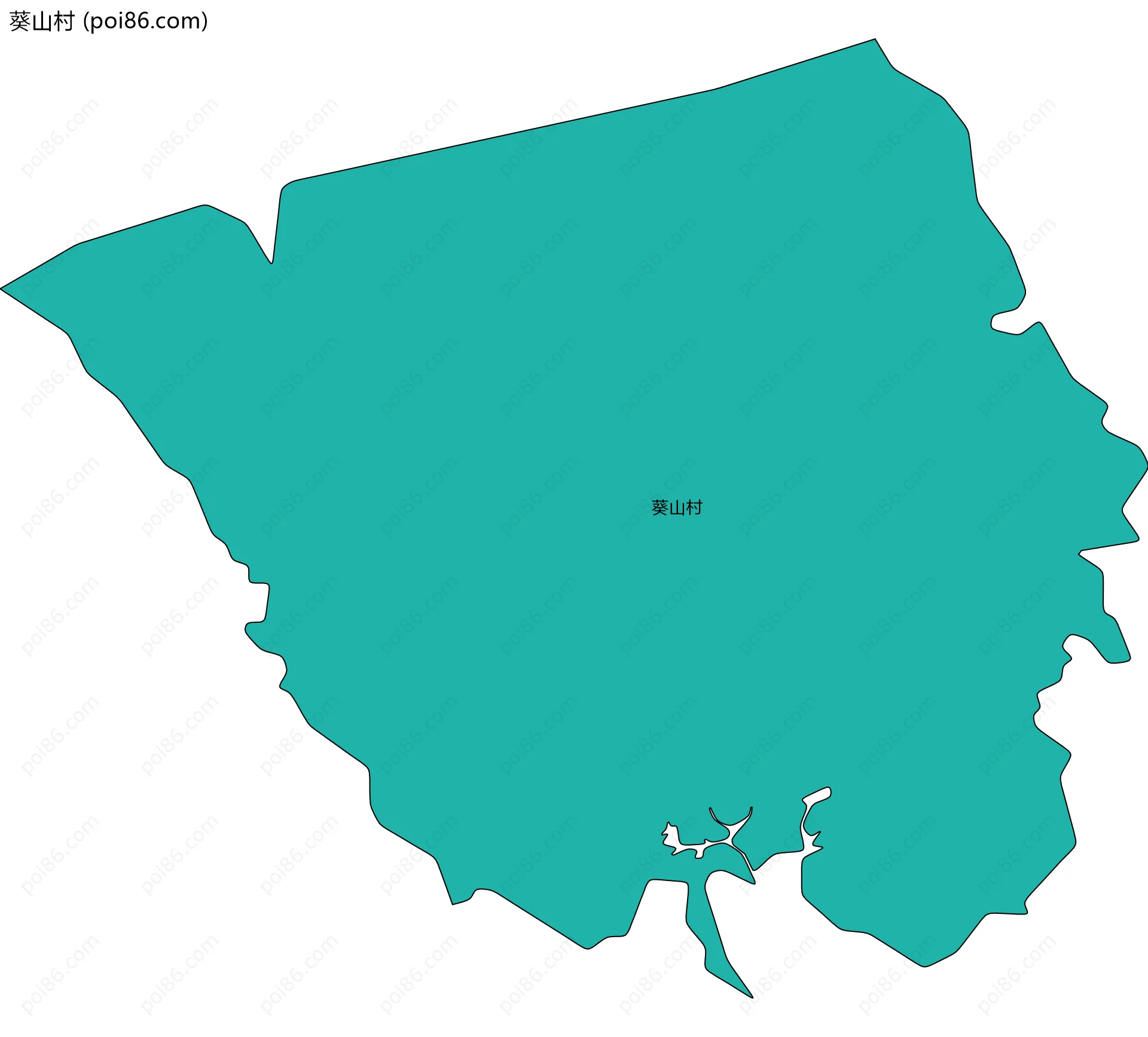 葵山村边界地图