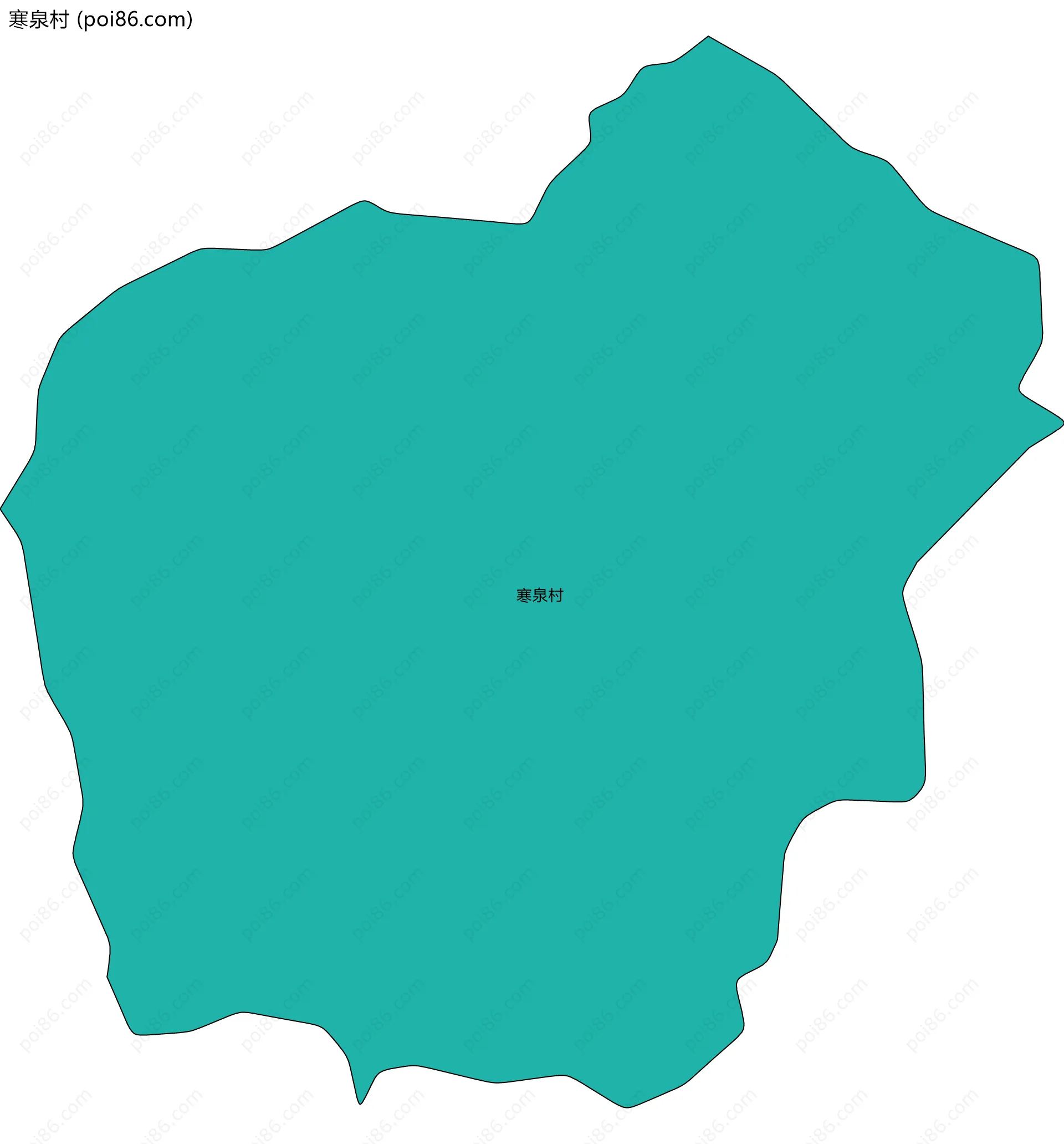 寒泉村边界地图