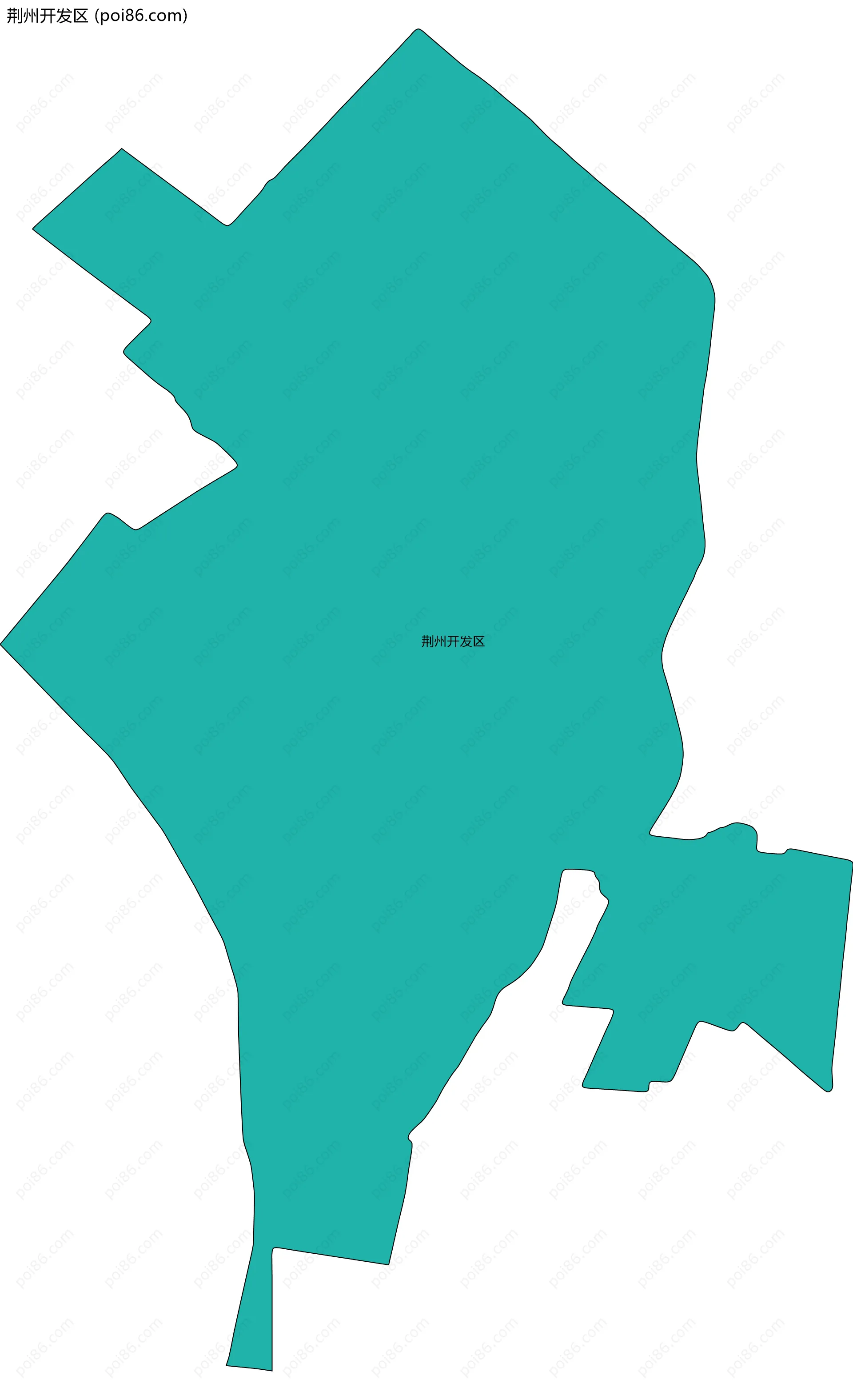 荆州开发区边界地图