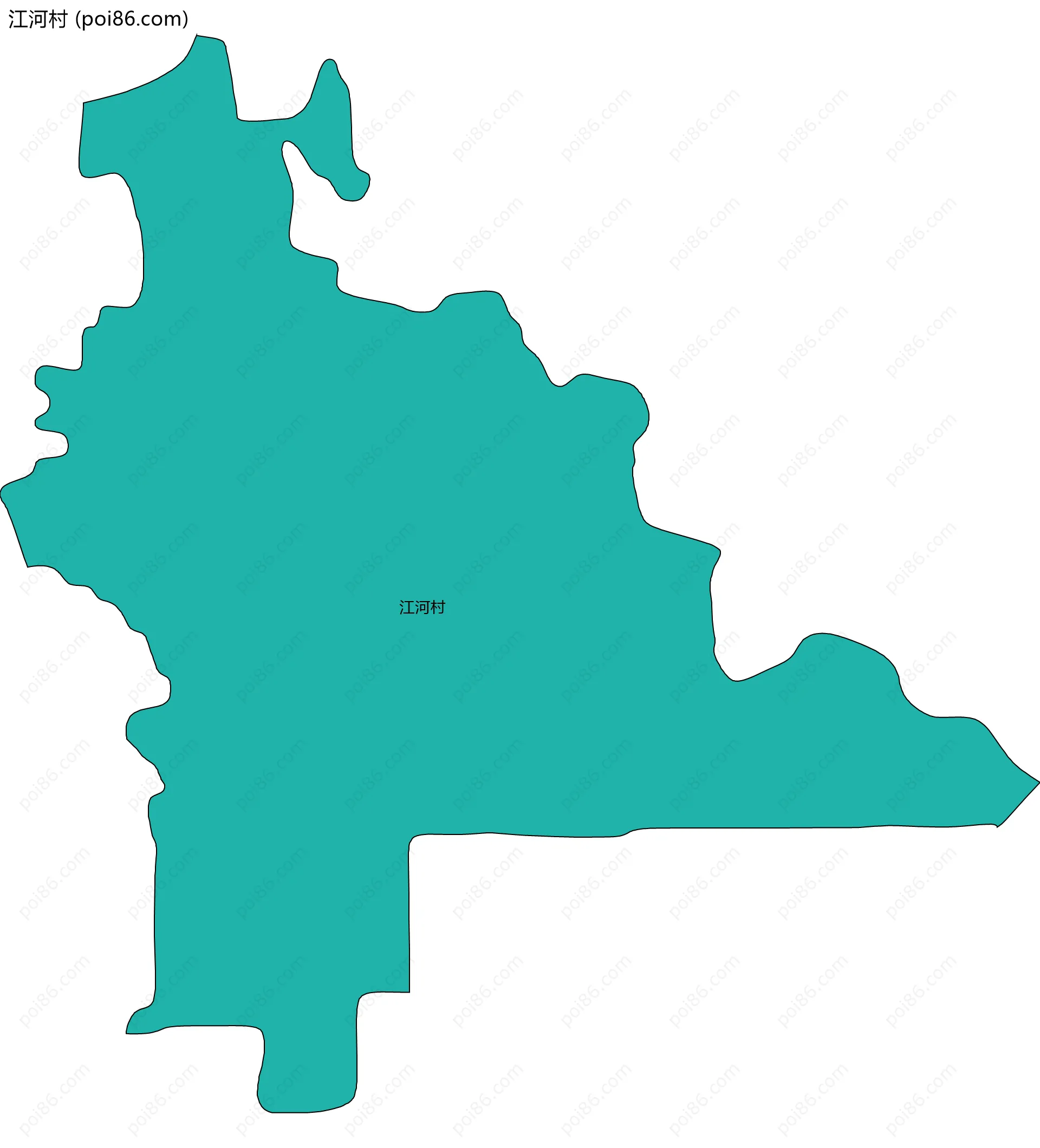 江河村边界地图