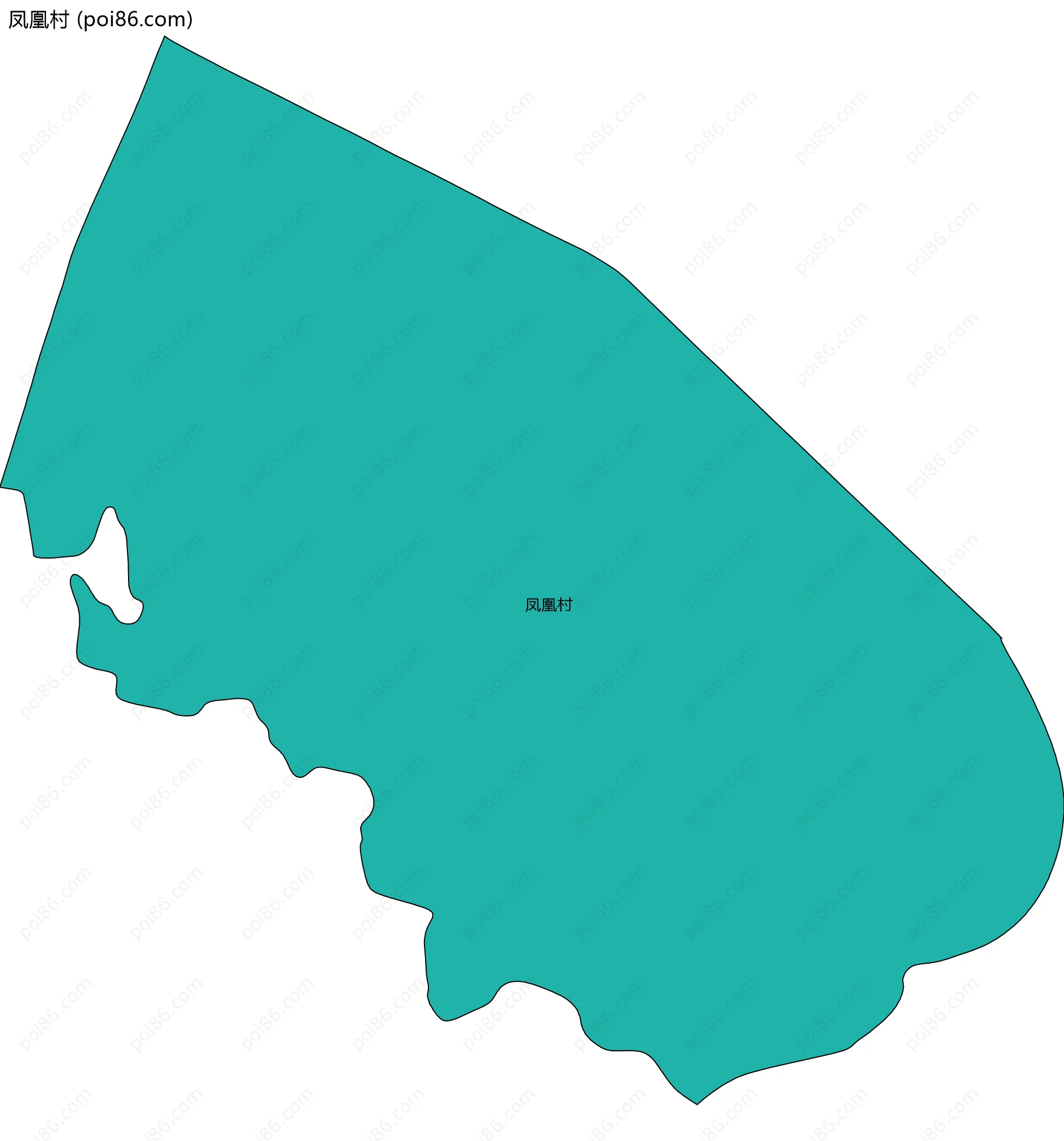 凤凰村边界地图