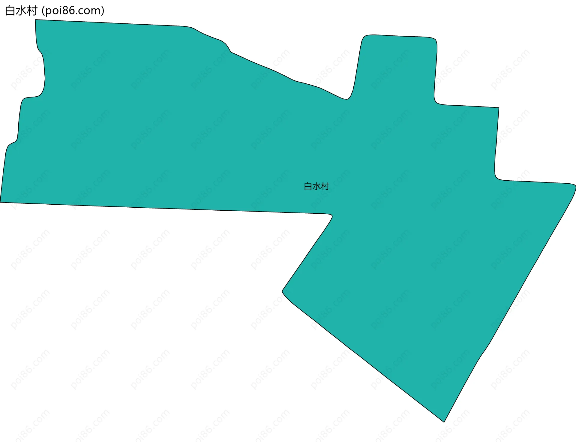 白水村边界地图