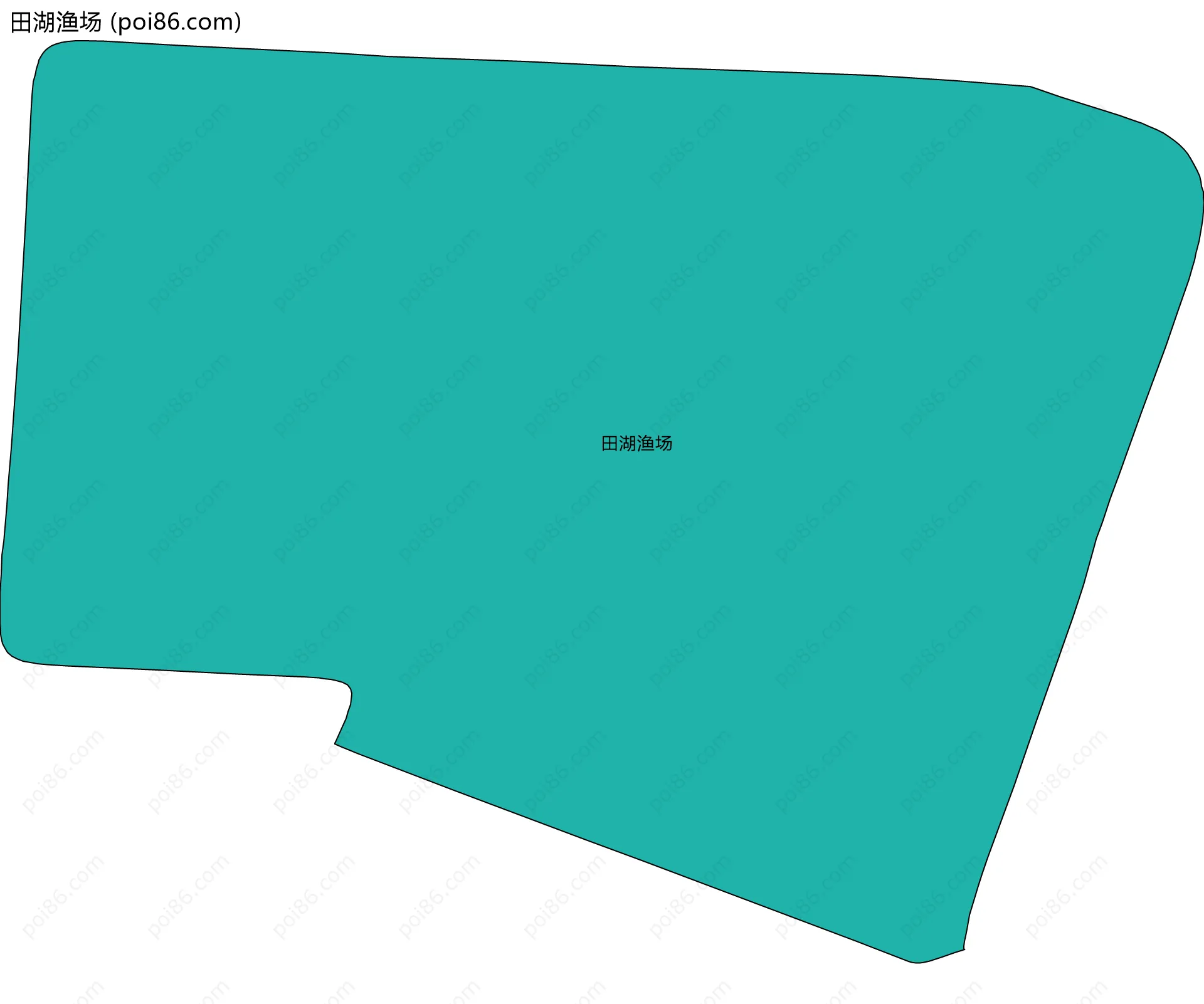 田湖渔场边界地图