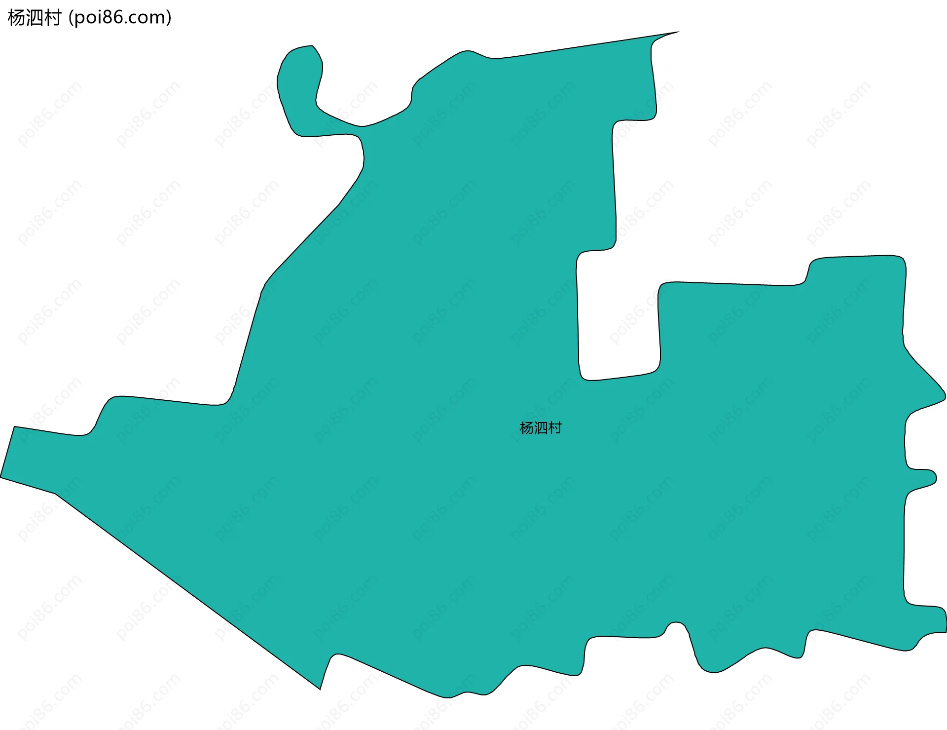 杨泗村边界地图