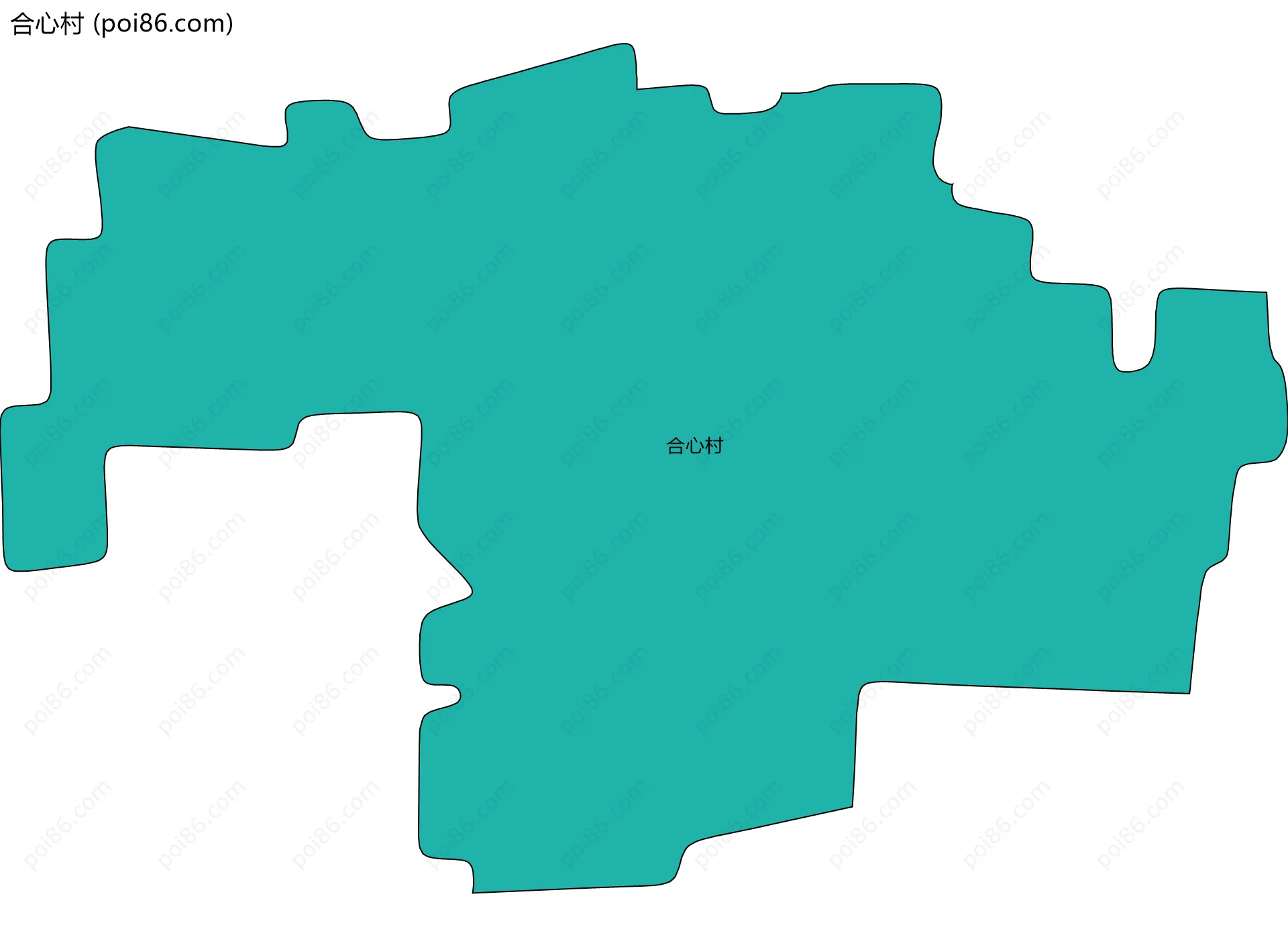 合心村边界地图