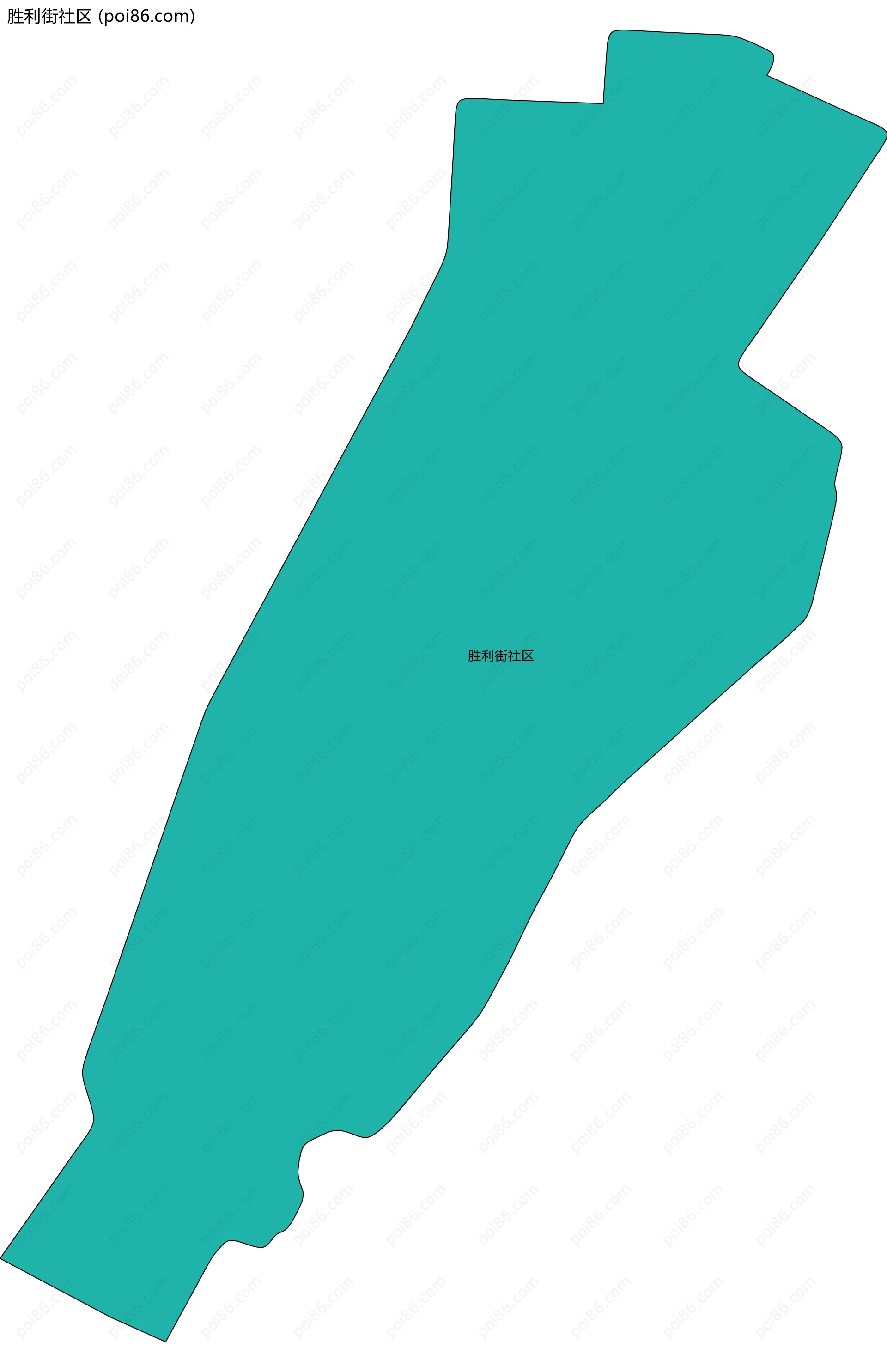 胜利街社区边界地图