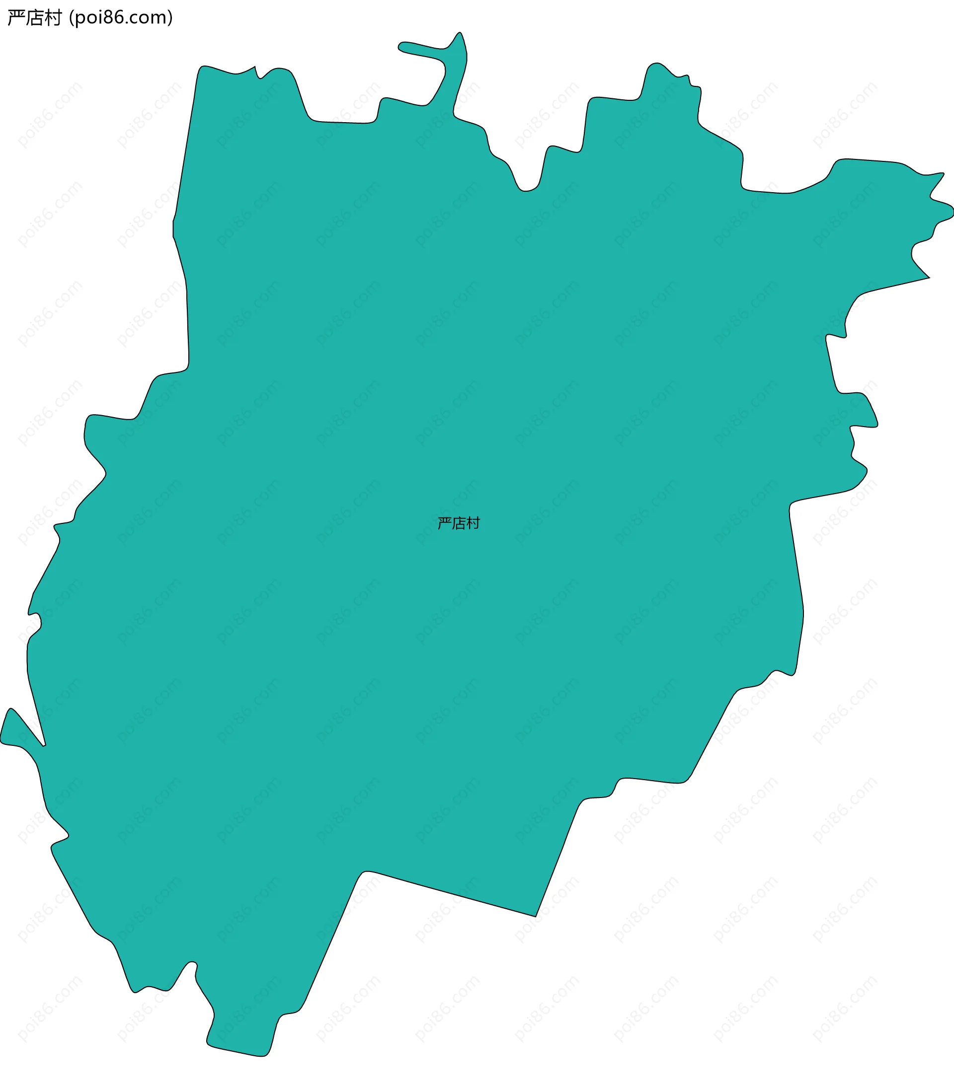 严店村边界地图