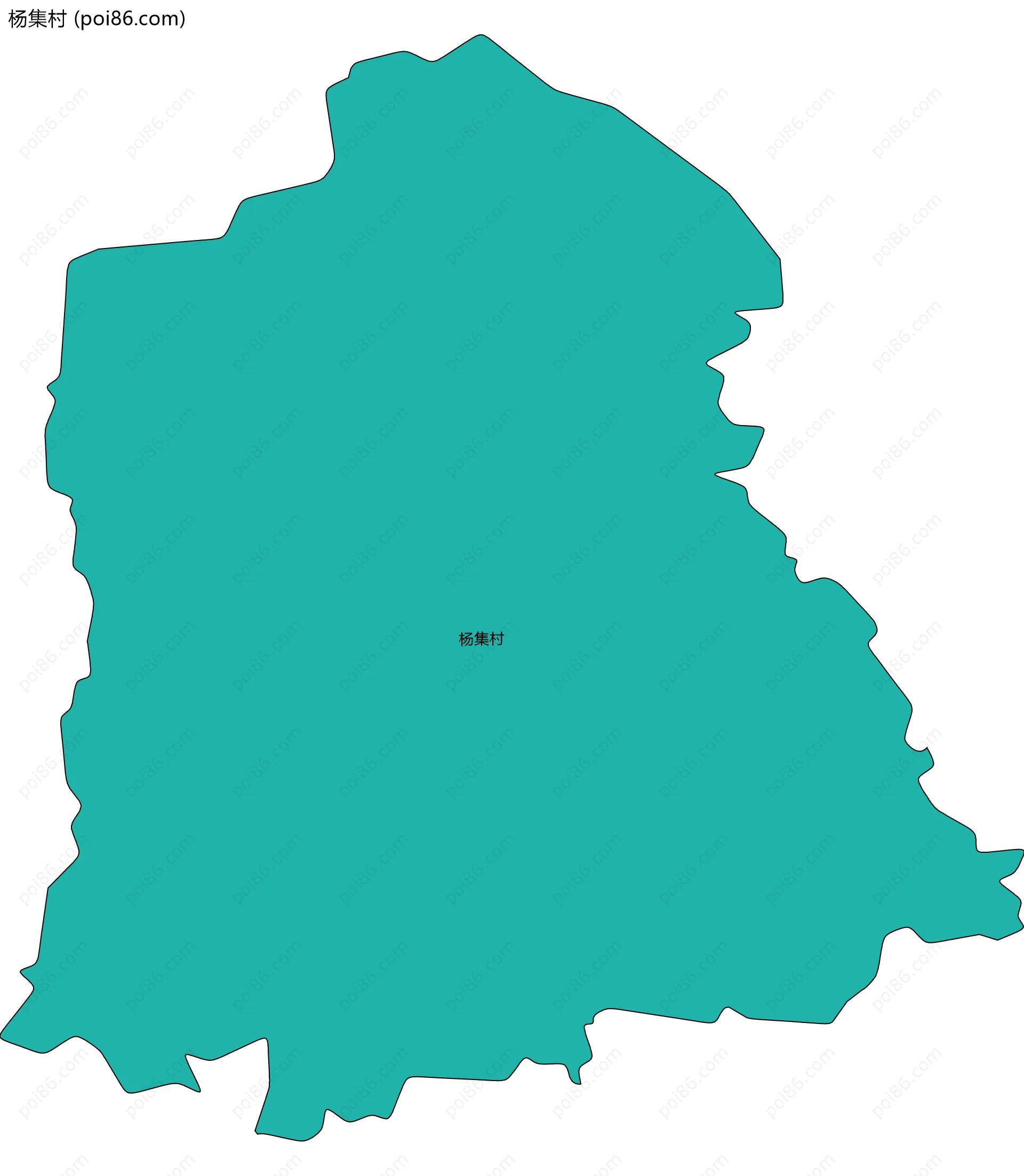 杨集村边界地图