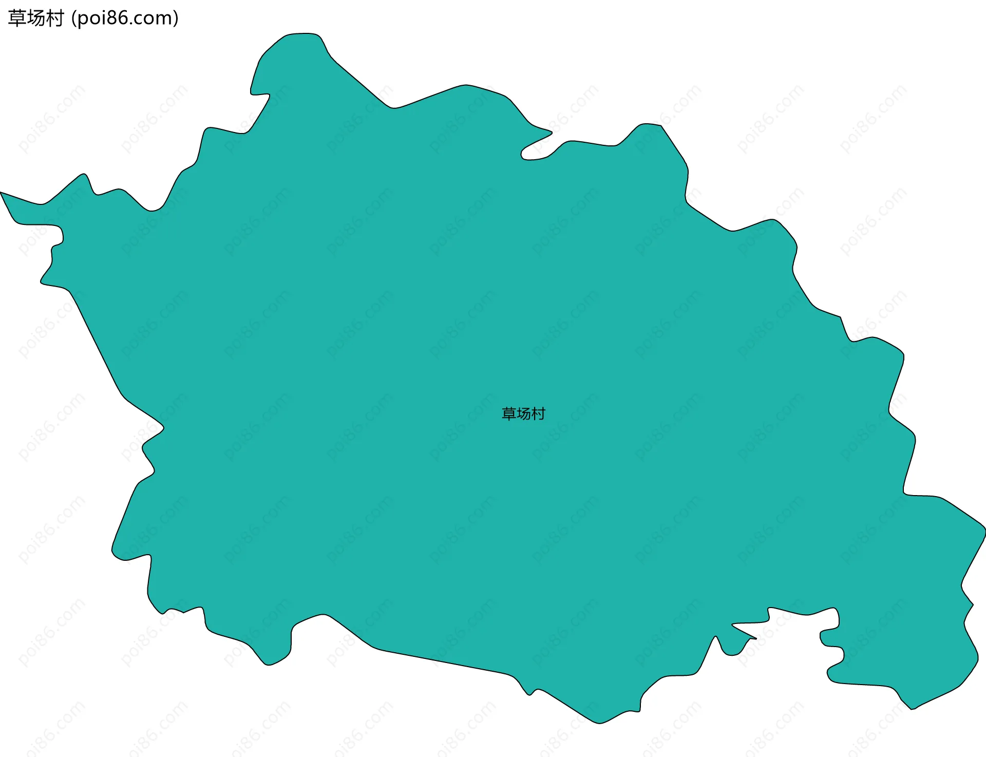 草场村边界地图